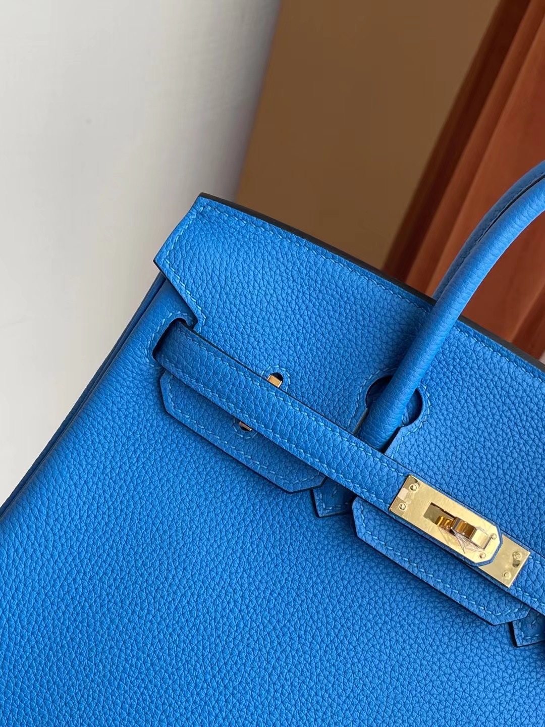 愛馬仕鉑金包 Hermes Birkin 25cm T7 Bleu Hydra 水妖藍 Togo 金扣