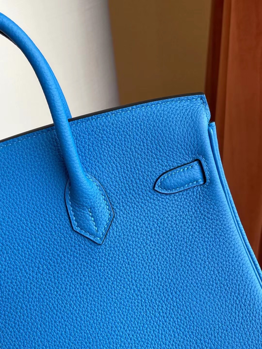 愛馬仕鉑金包 Hermes Birkin 25cm T7 Bleu Hydra 水妖藍 Togo 金扣