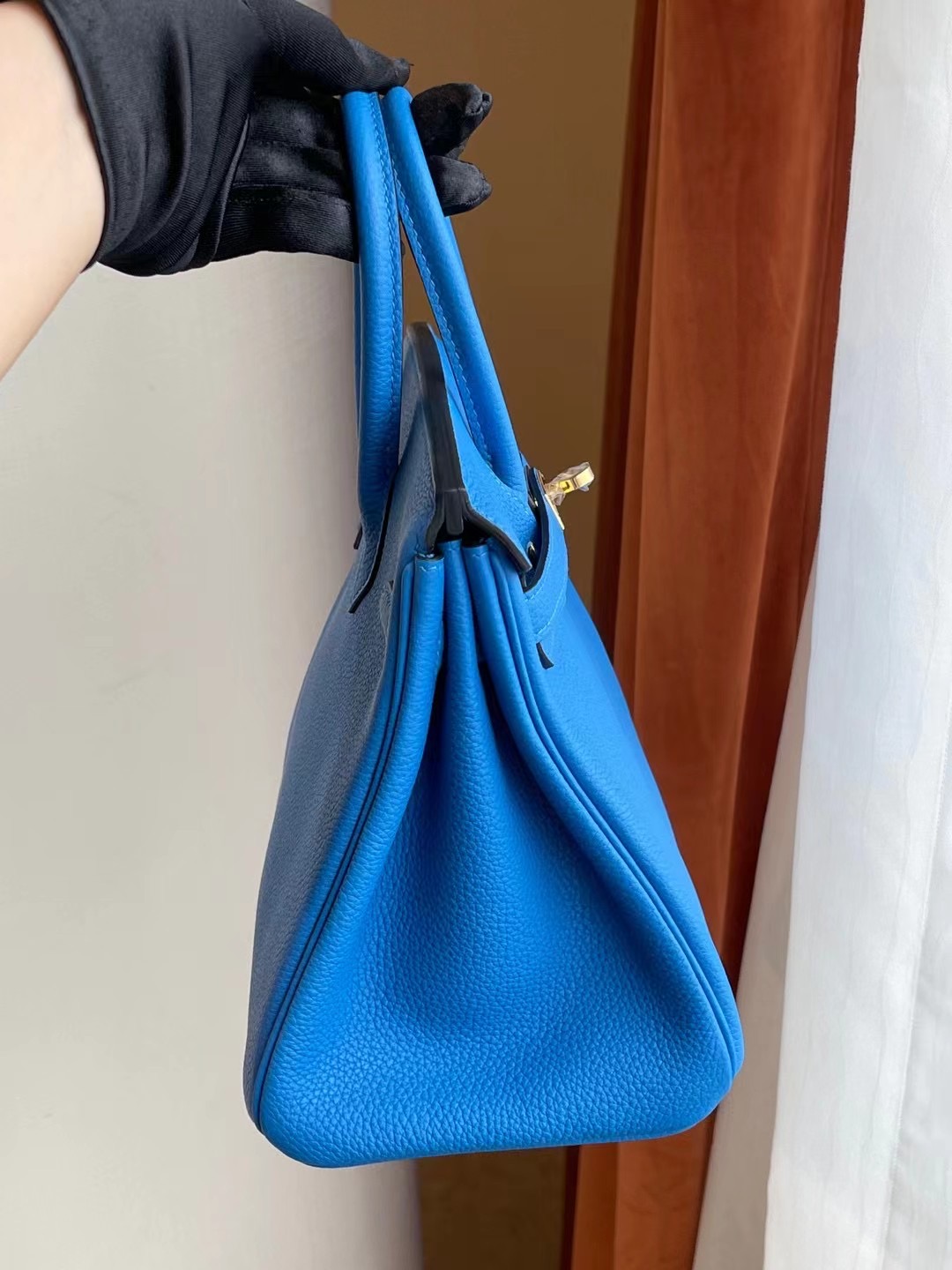 愛馬仕鉑金包 Hermes Birkin 25cm T7 Bleu Hydra 水妖藍 Togo 金扣