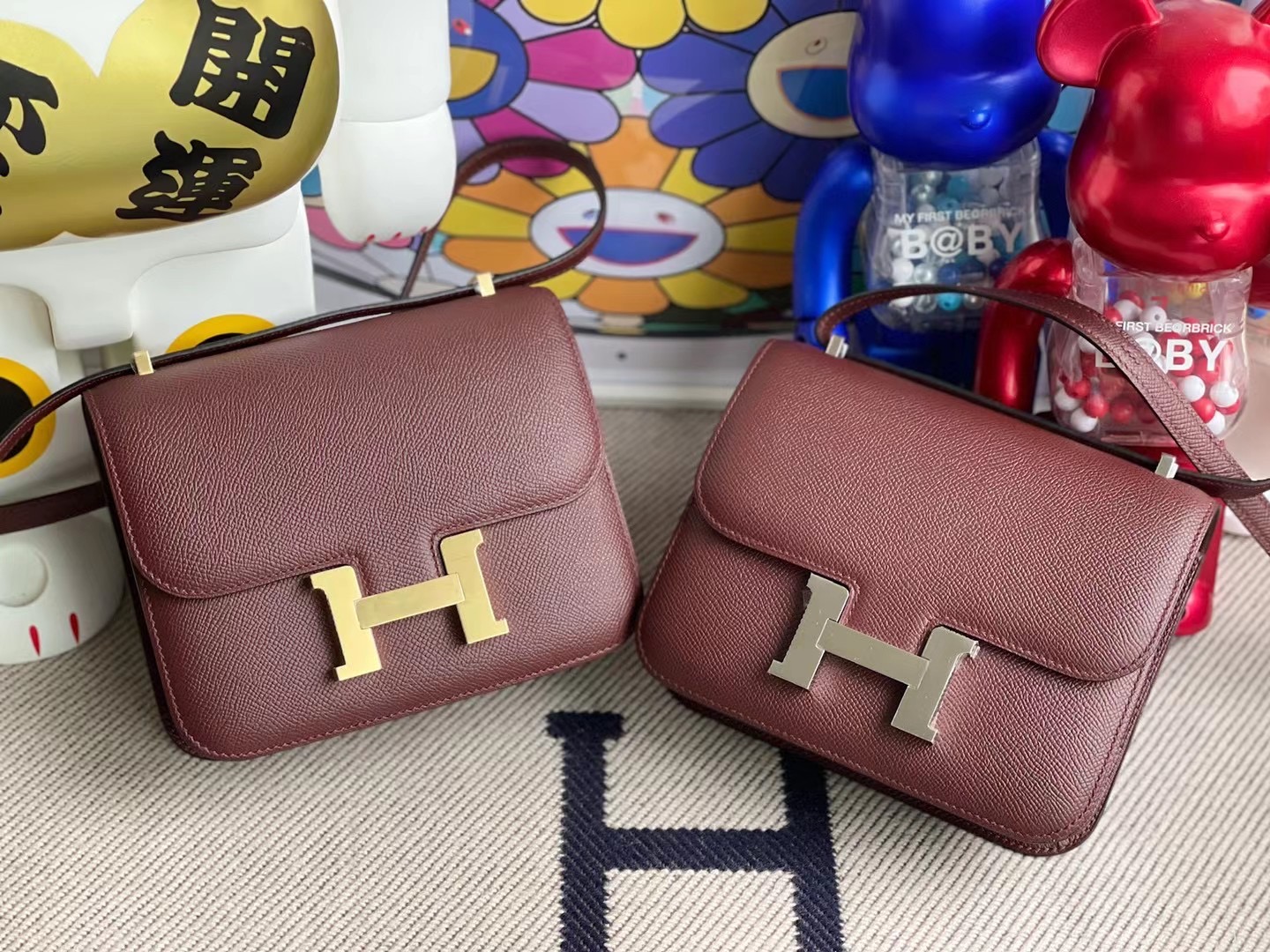 Hermes Constance 19 Epsom 55 Rouge H 63 Vert Amande 杏綠色