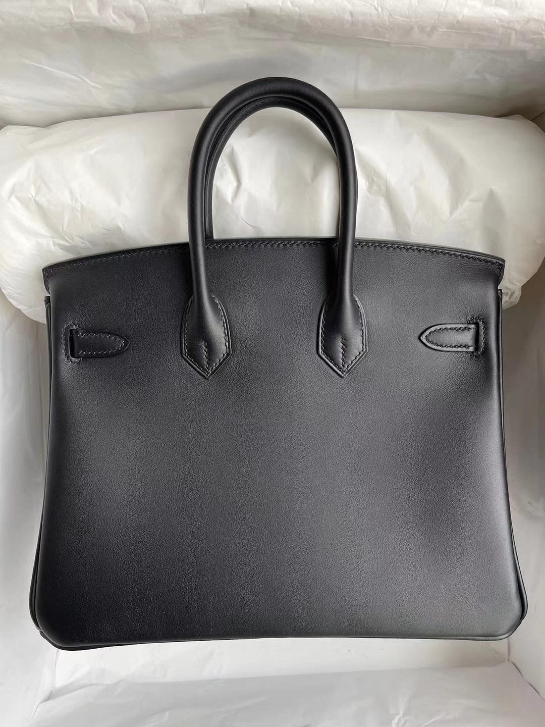 Hermes Birkin 25cm Jonathan Leather CK89 Noir 黑色 Jonathan 皮