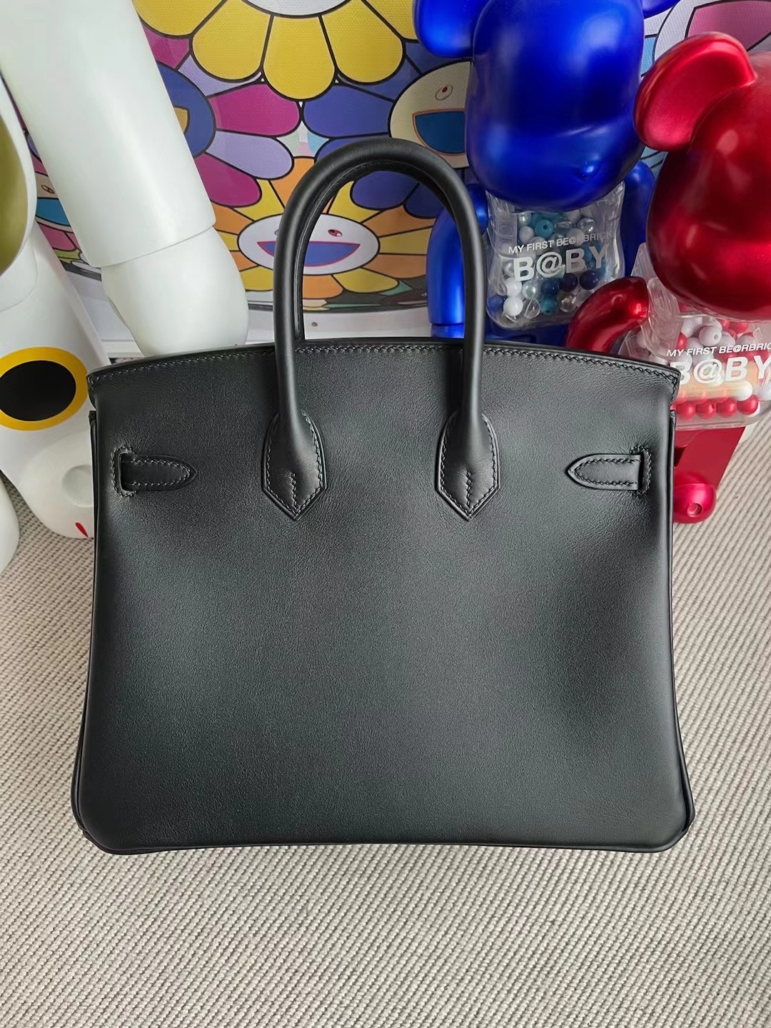 Hermes Birkin 25cm Jonathan Leather CK89 Noir 黑色 Jonathan 皮