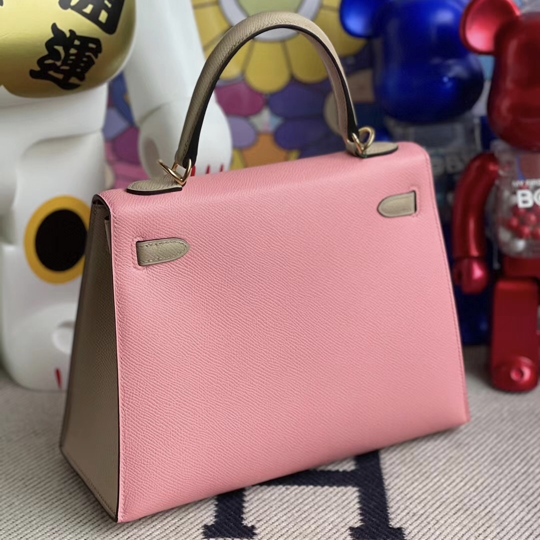 愛馬仕多少錢一個 Hermes Kelly 25 HSS Epsom 1Q Rose Confetti S2 Trench