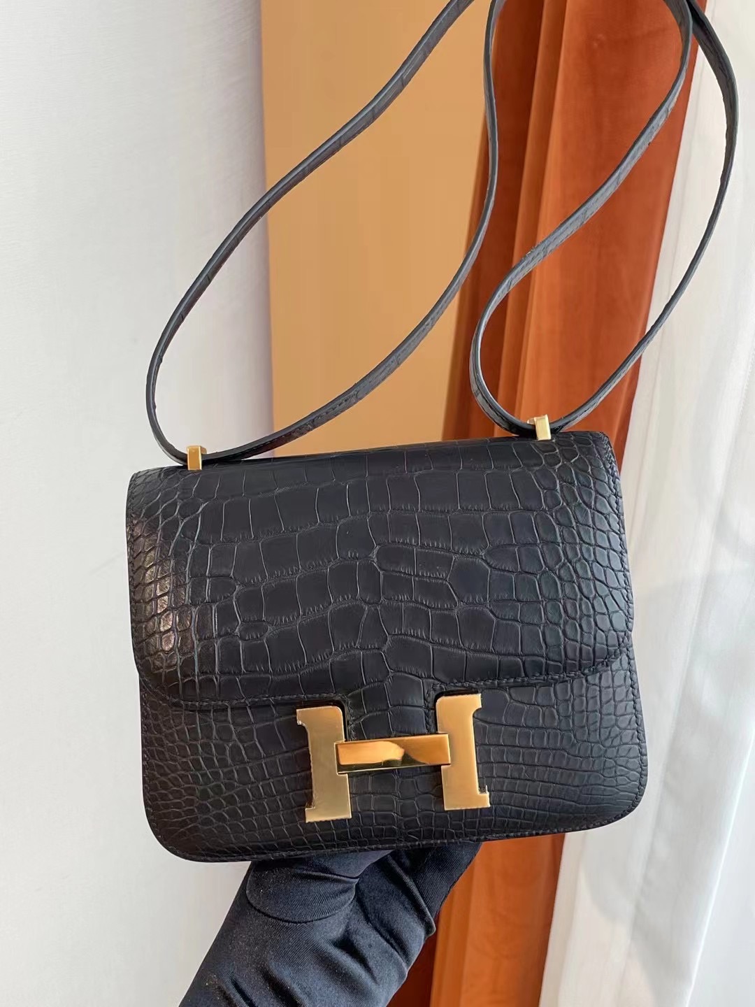 Hermes Constance 19 Matte Alligator Crocodile  89 Noir 黑色 霧面美洲鱷魚