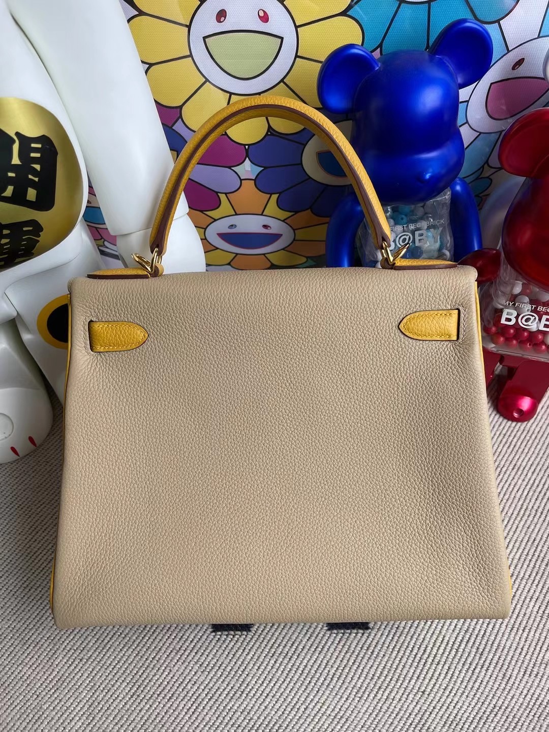 Hermes Kelly 28 Togo 81 Gris Tourterelle斑鳩灰 9D Amber琥珀黃金扣