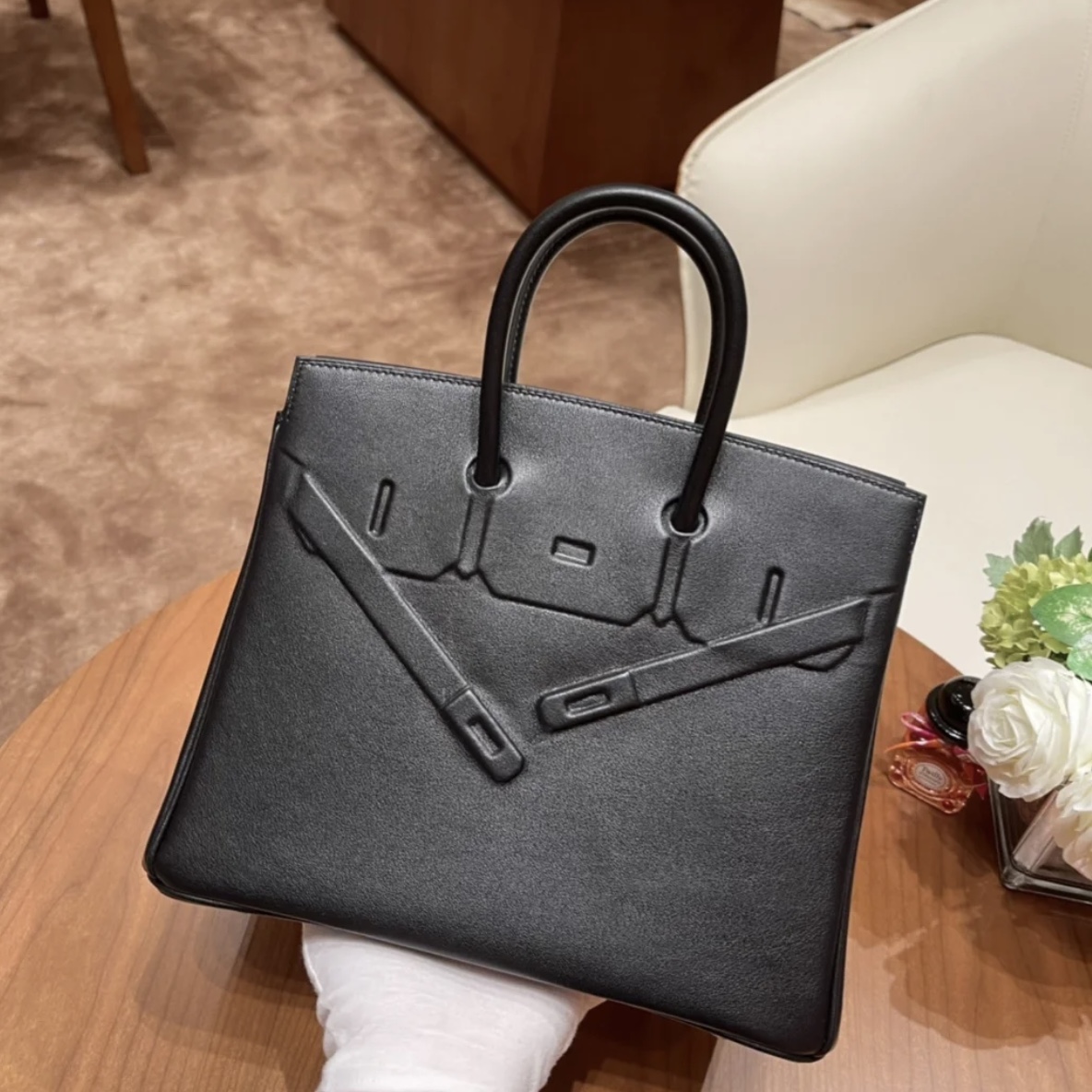 香港愛馬仕包包價格 Hermes Birkin Shadow 25cm 幻影 CK89 Noir 黑色 Swift