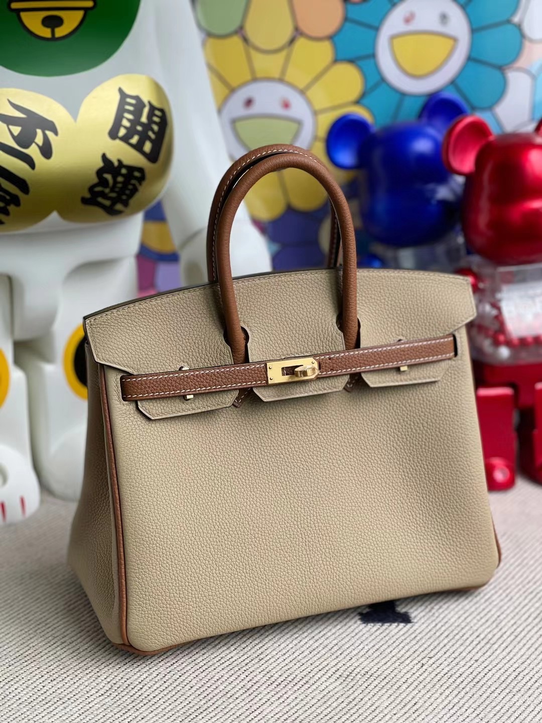 Hermes Birkin 25 HSS Togo S2 Trench 風衣灰+37 Gold 金棕色金扣馬蹄印