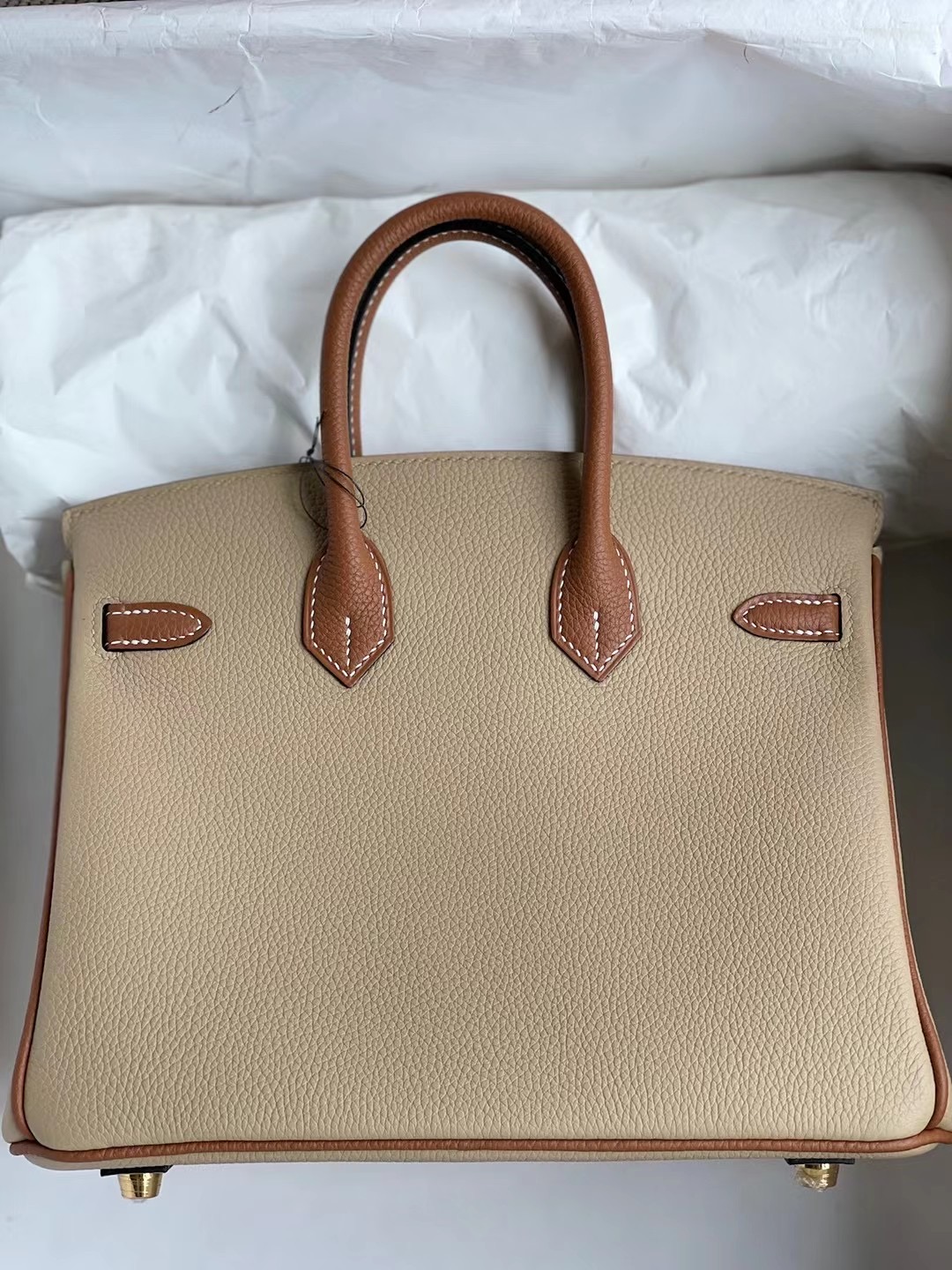 Hermes Birkin 25 HSS Togo S2 Trench 風衣灰+37 Gold 金棕色金扣馬蹄印