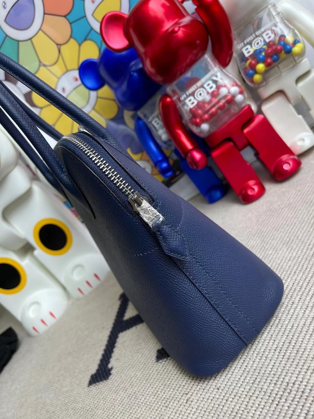 Malaysia Hermes Bolide 27cm Epsom CK73 Bleu Saphir 寶石藍 銀扣