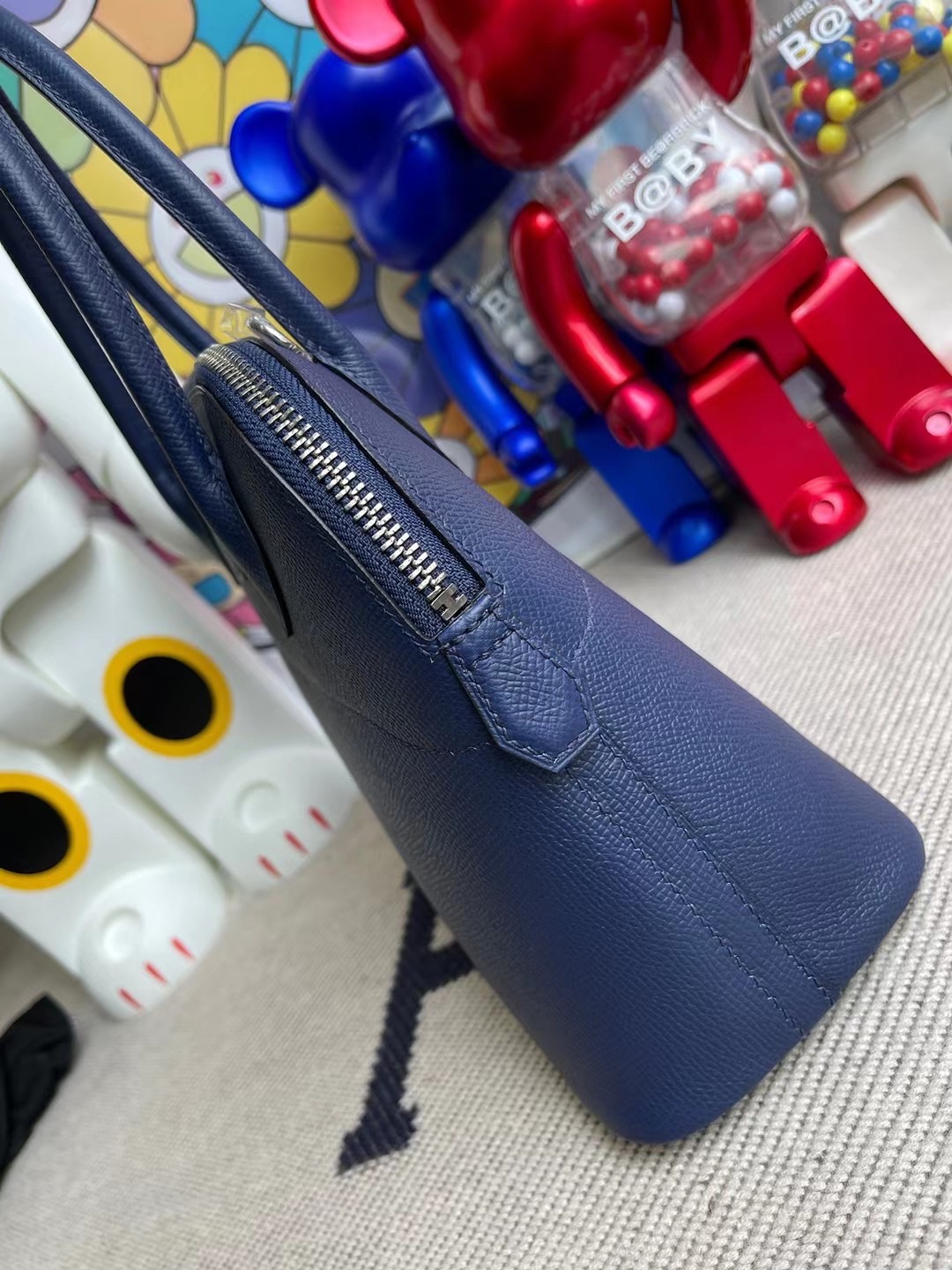 Malaysia Hermes Bolide 27cm Epsom CK73 Bleu Saphir 寶石藍 銀扣