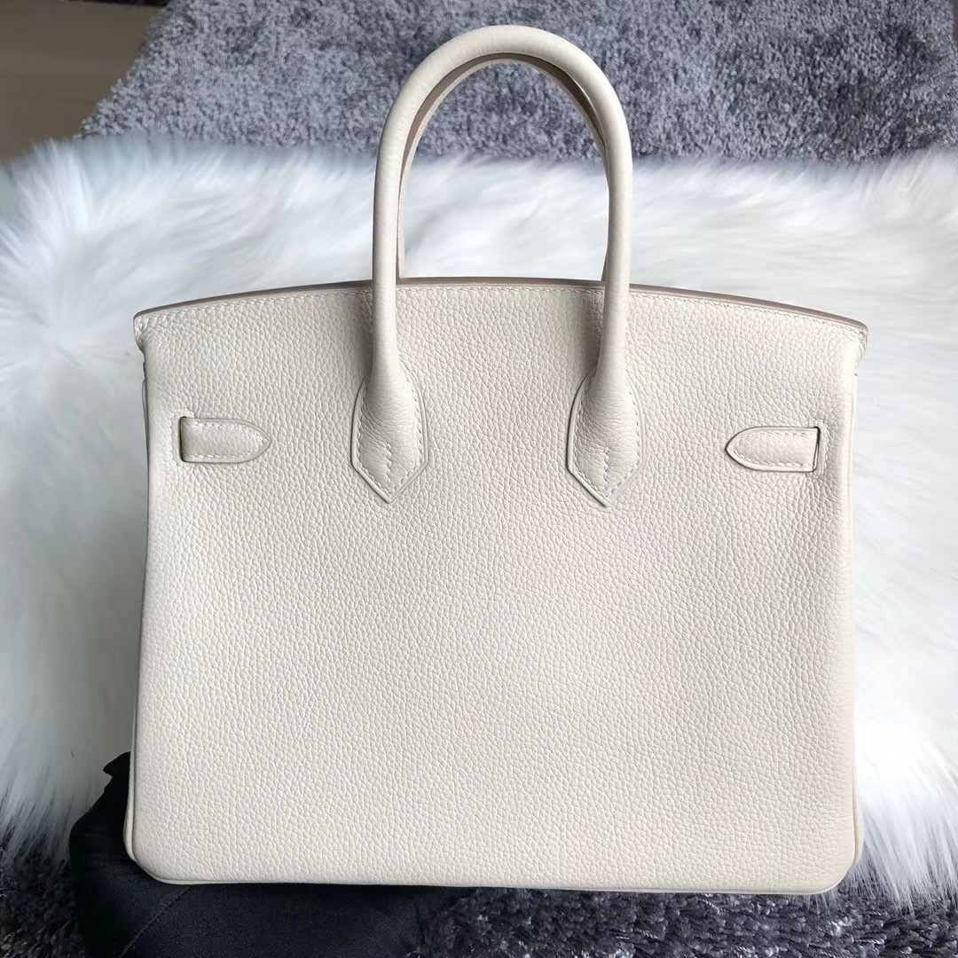 Canada Hermes Birkin 25cm togo CD10 craie 奶昔白 全手工縫製 玫瑰金扣