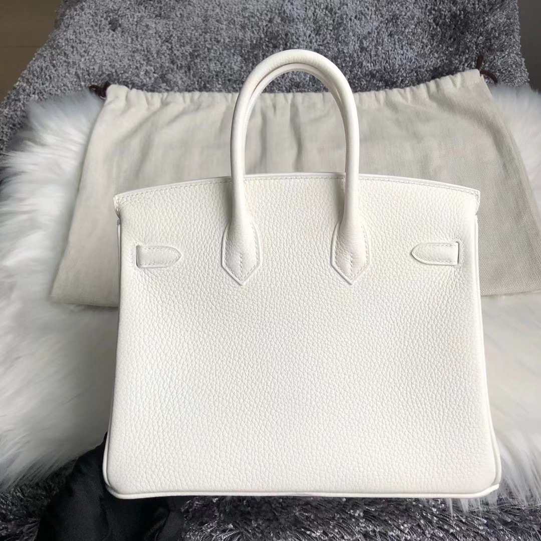 Canada Hermes Birkin 25cm Togo 01 Blanc 純白色 全手工縫製 金扣