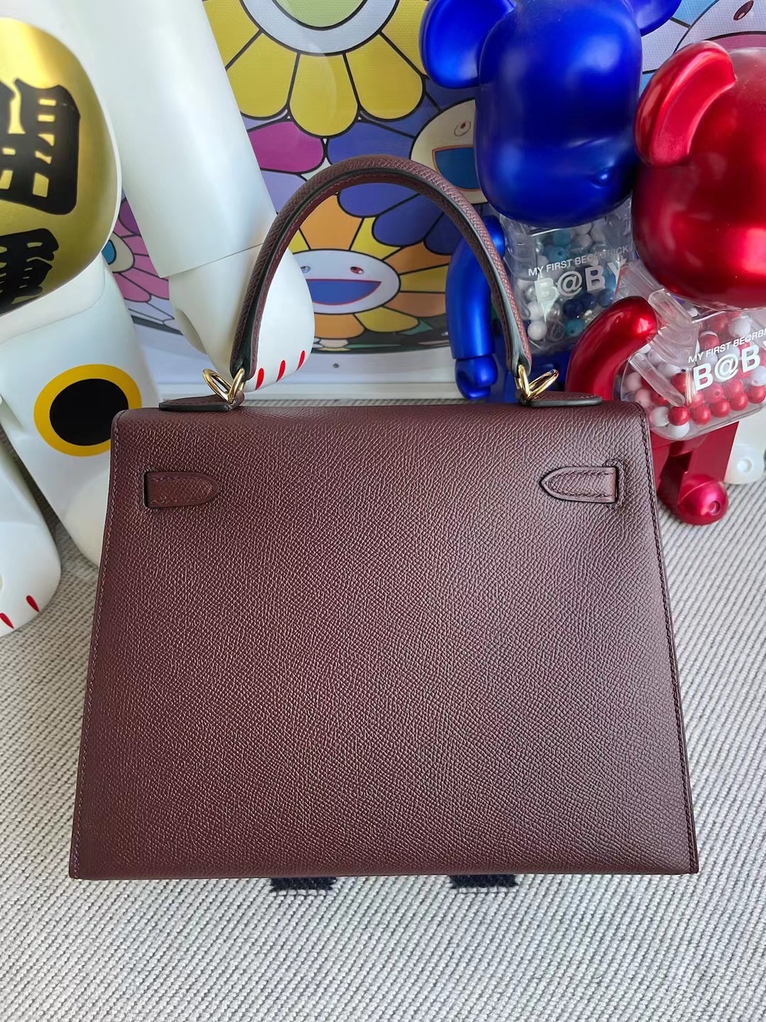 愛馬仕凱莉包價格 Hermes Kelly 25 Epsom CC57 波爾多酒紅 Bordeaux金扣