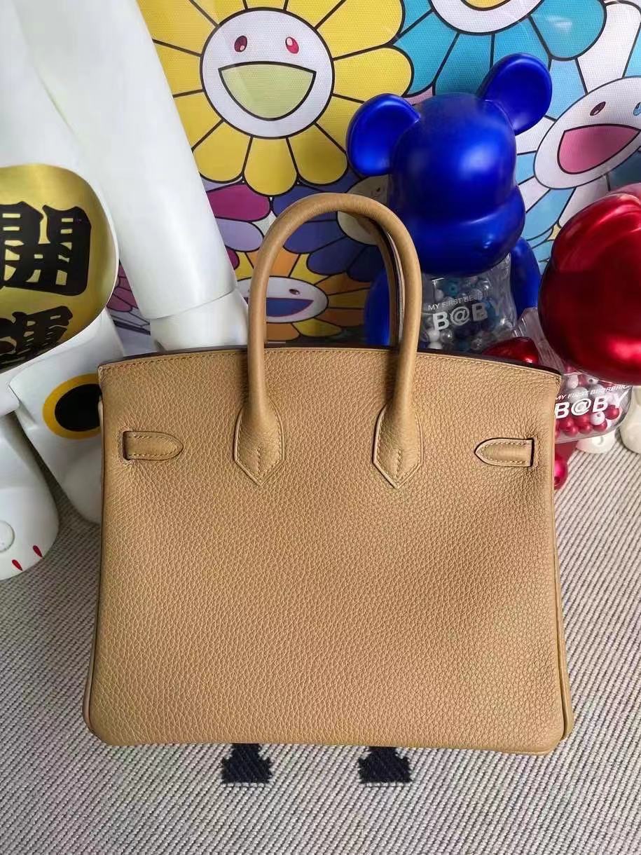 愛馬仕鉑金包有哪些顏色圖片 Hermes Birkin 25cm Togo 4B BISCUIT 餅幹色