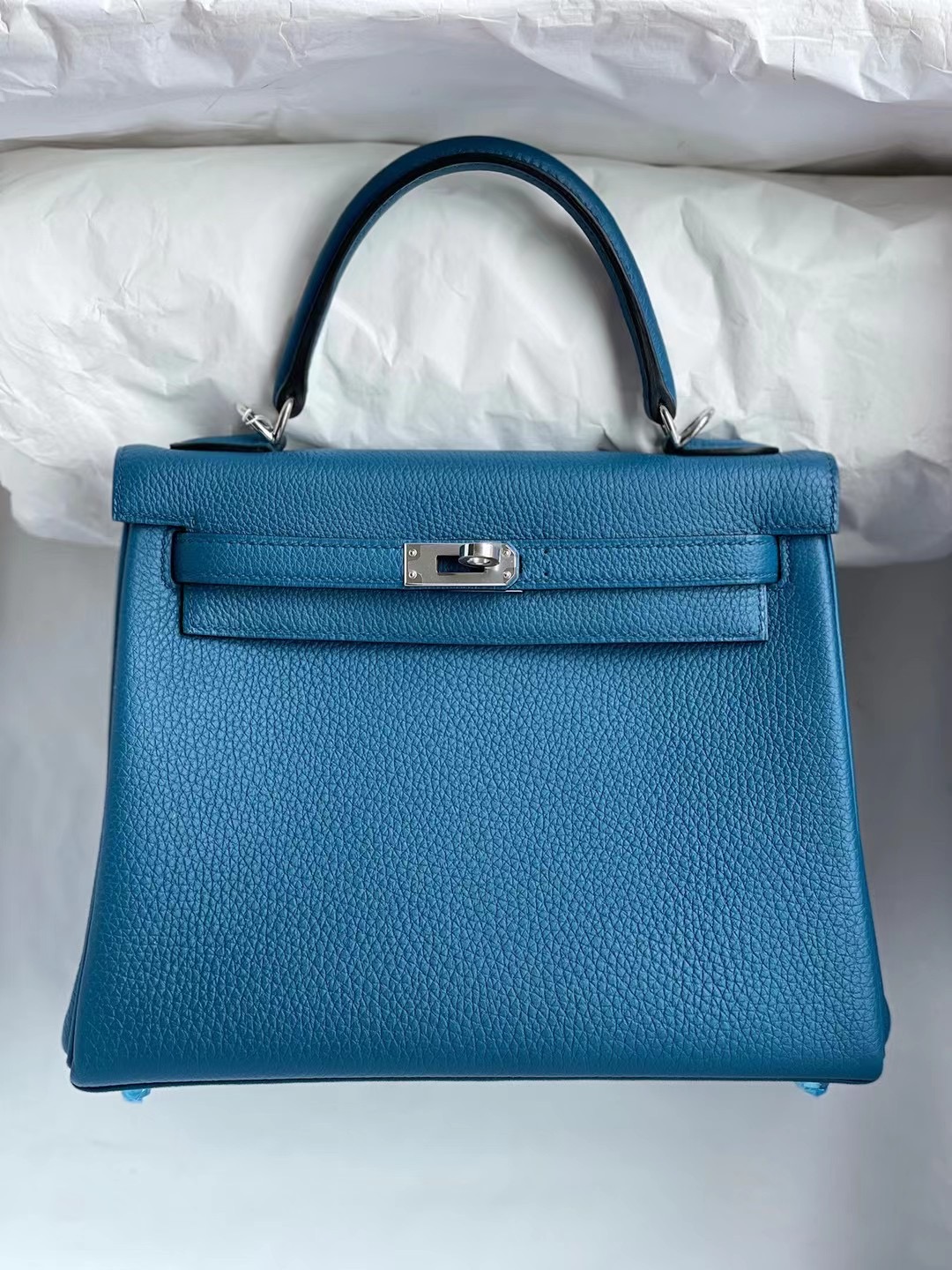 臺灣 愛馬仕凱莉包價格 Hermes Kelly 25cm S7 blue de galice 加利西亞藍