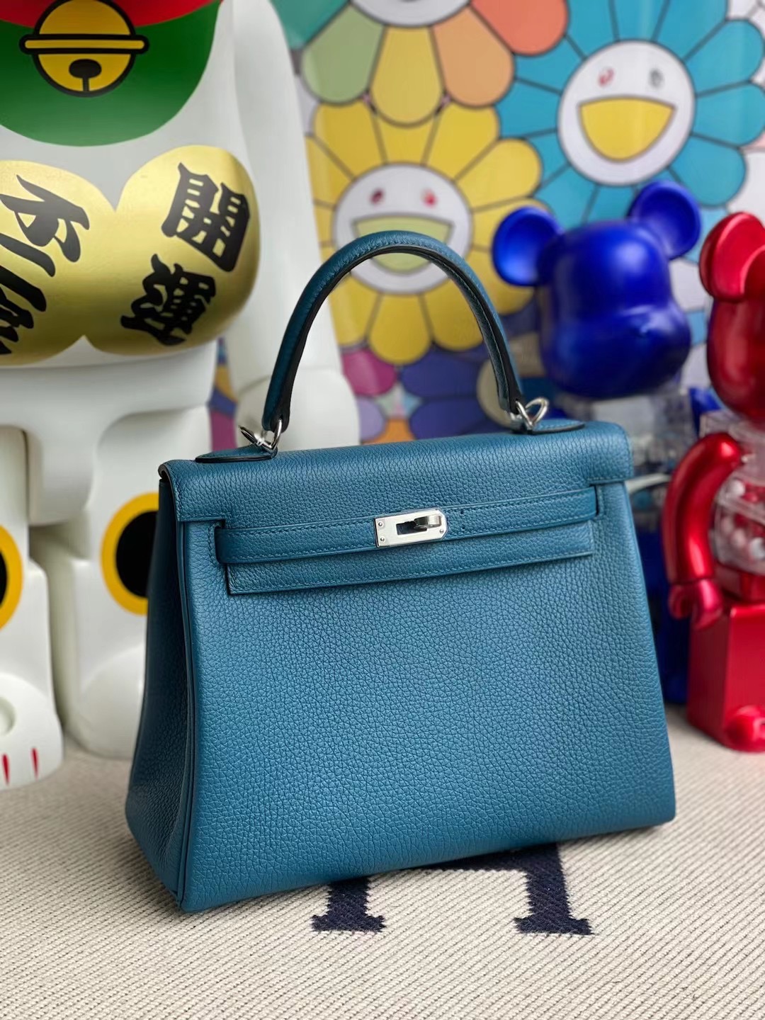 臺灣 愛馬仕凱莉包價格 Hermes Kelly 25cm S7 blue de galice 加利西亞藍