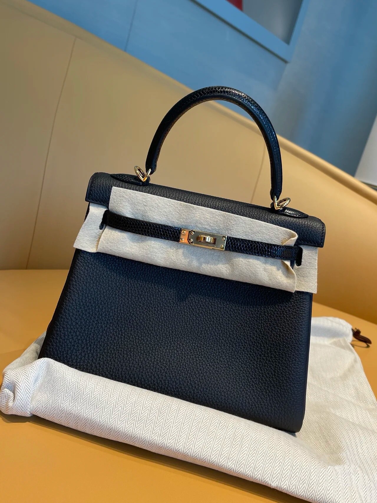 Hermes kelly 25cm Touch W0 Vert Bosphore 博斯普魯斯綠