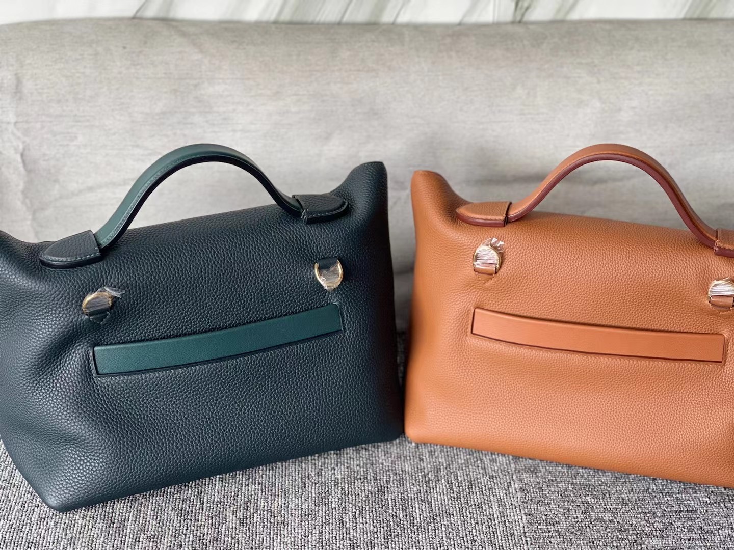 Hermes Kelly 24/24 6O Vert Cypres 松柏綠 Touch Maurice拼霧面美洲鱷魚