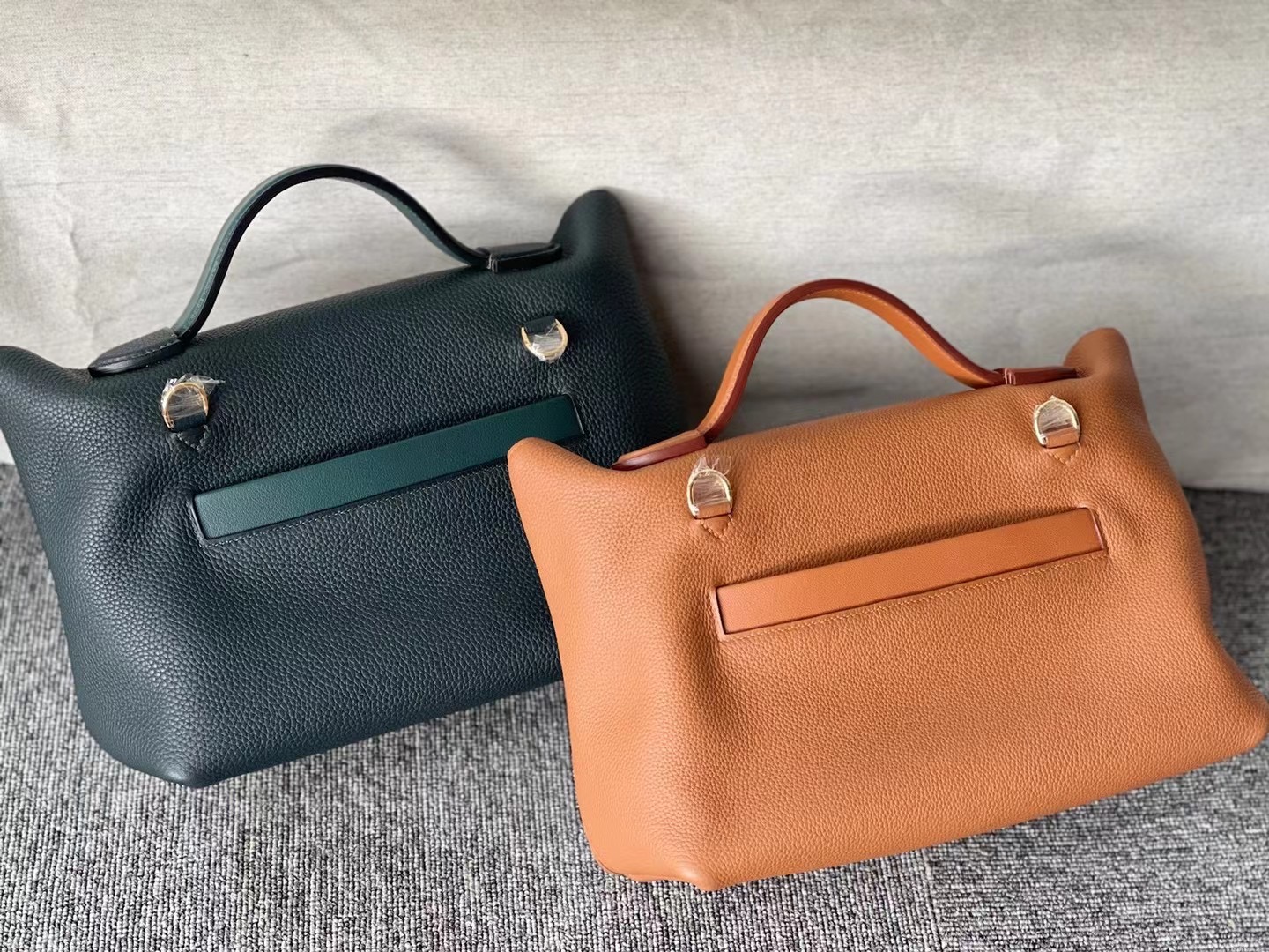 Hermes Kelly 24/24 6O Vert Cypres 松柏綠 Touch Maurice拼霧面美洲鱷魚