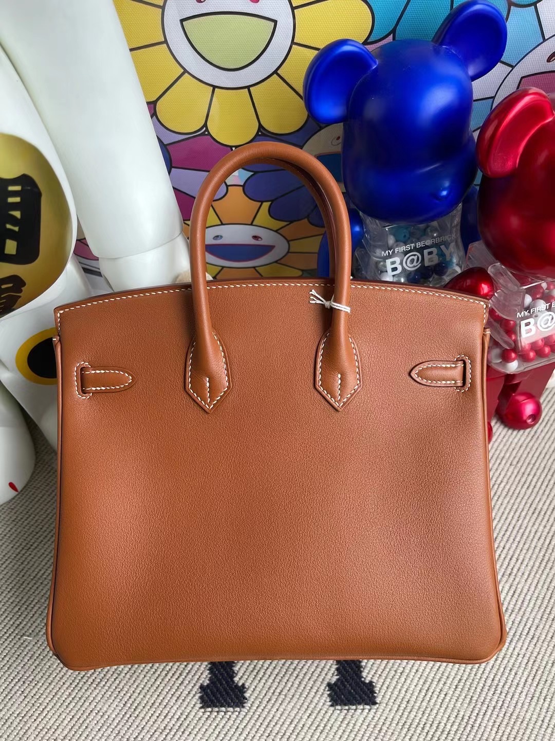 Hermes Birkin 25cm Jonathan Leather 37 Gold 金棕色 金扣