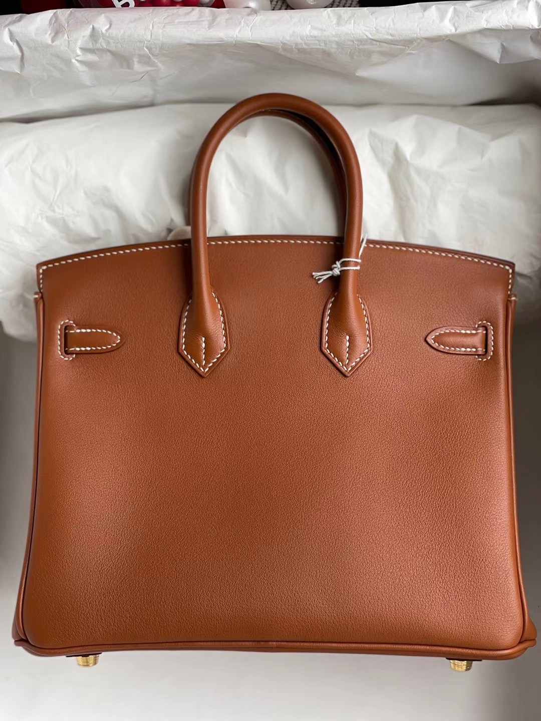 Hermes Birkin 25cm Jonathan Leather 37 Gold 金棕色 金扣