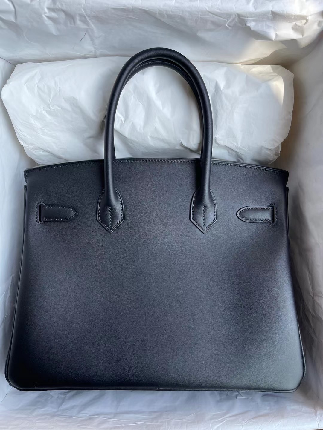 Hermes Birkin 30cm Jonathan 89 Noir 黑色 銀扣 全手工蜜蠟線縫製 客定出