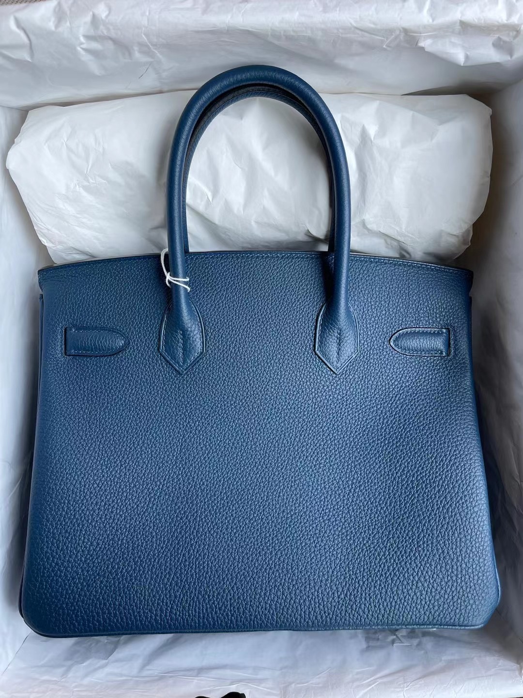 Hermes Birkin 30cm Togo S4 Deep Blue 深邃藍 銀扣 全手工蜜蠟線縫製