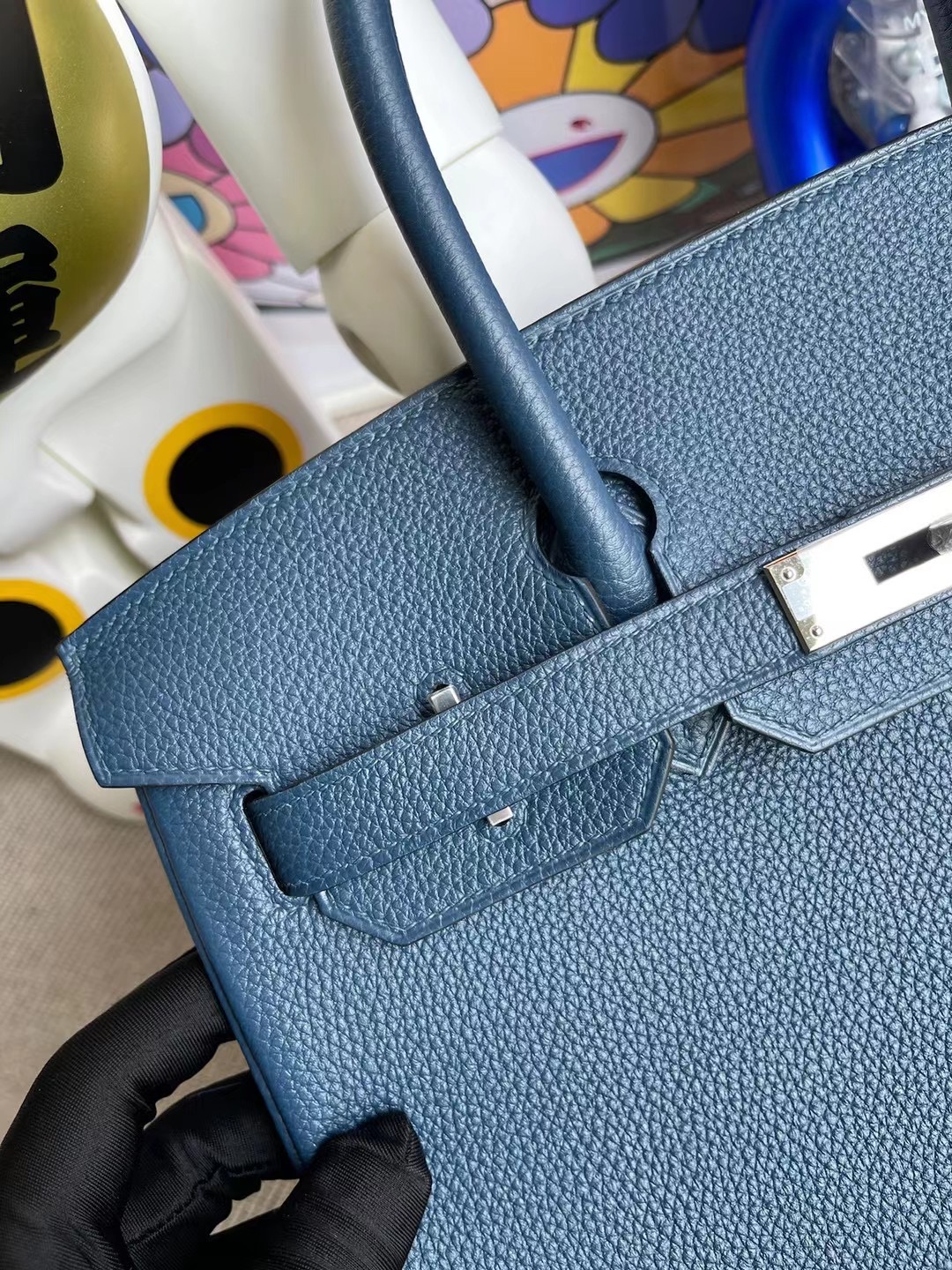 Hermes Birkin 30cm Togo S4 Deep Blue 深邃藍 銀扣 全手工蜜蠟線縫製