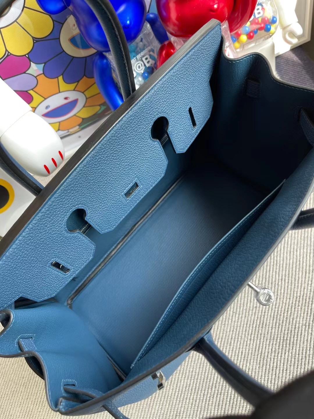 Hermes Birkin 30cm Togo S4 Deep Blue 深邃藍 銀扣 全手工蜜蠟線縫製