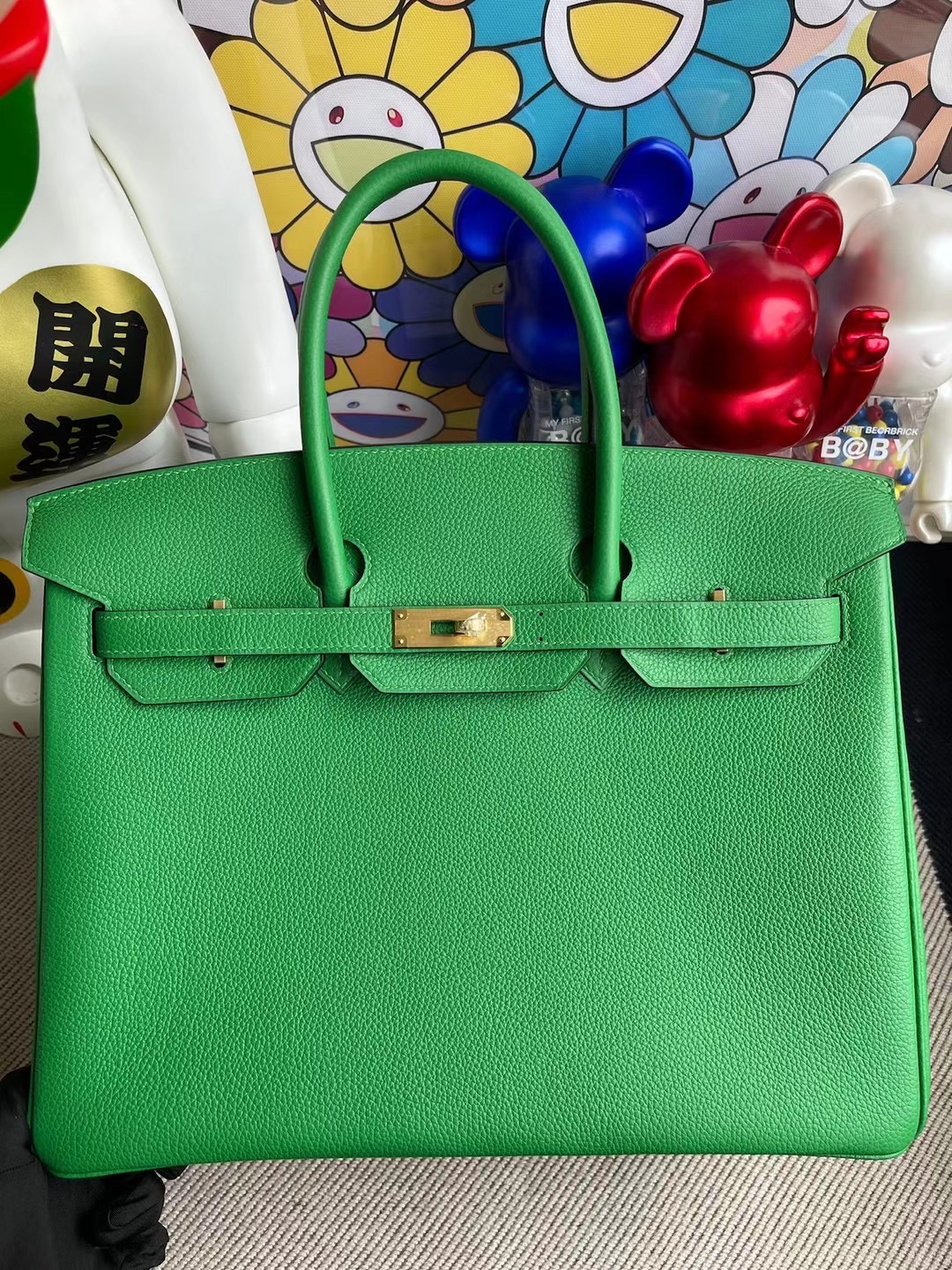 Hermes Birkin 35cm Togo 1K bambou 竹子綠 金扣客定出