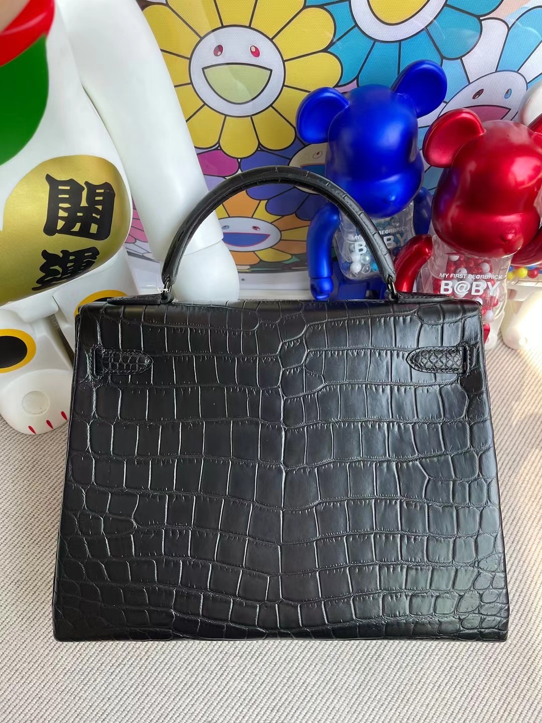 Hermes Kelly 32cm So Black 89 Noir 黑色 霧面尼羅鱷魚