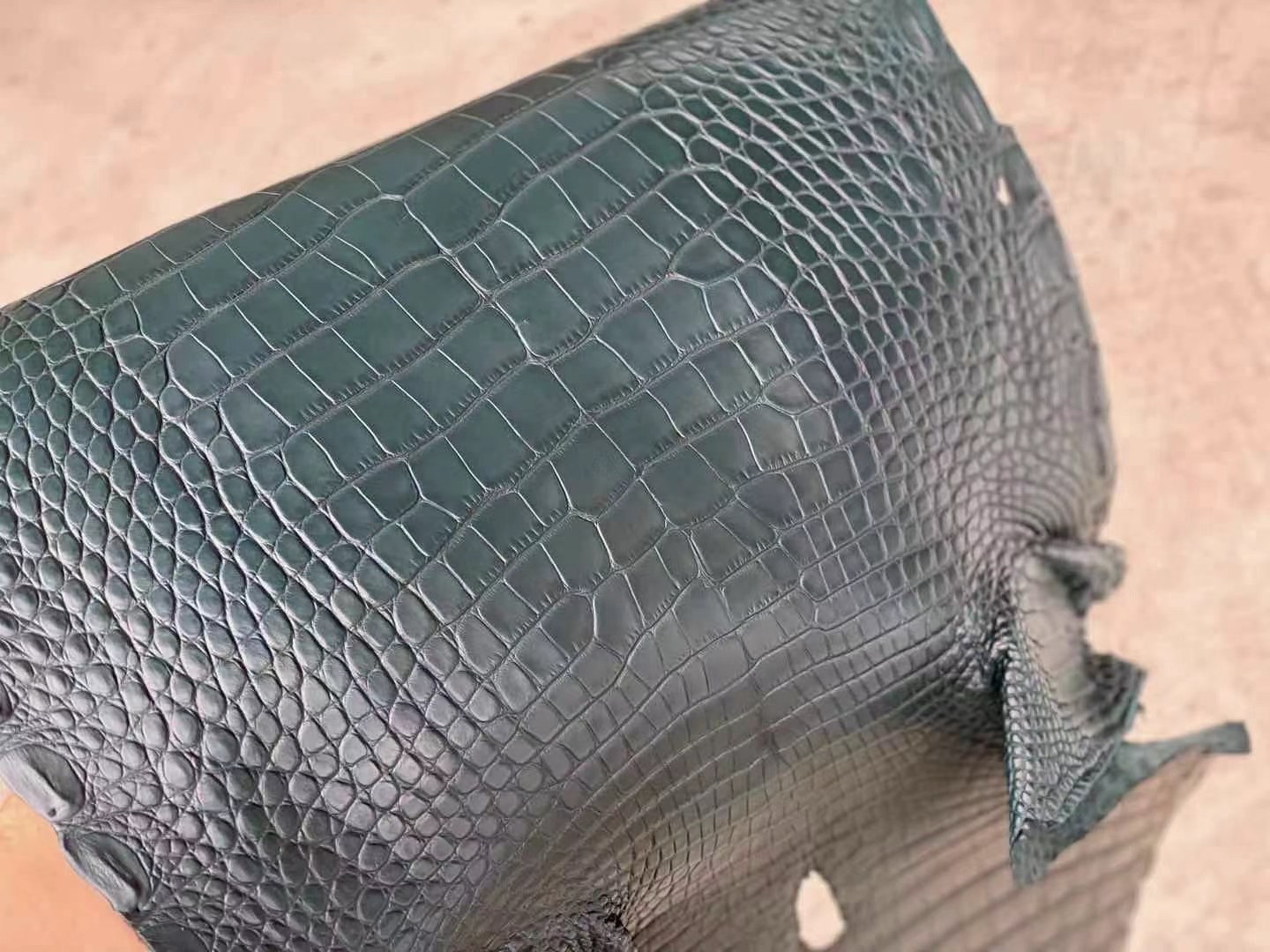 Hermes Birkin 25cm Matte Mississippiensis Alligator V0 vert rousseau 盧梭綠