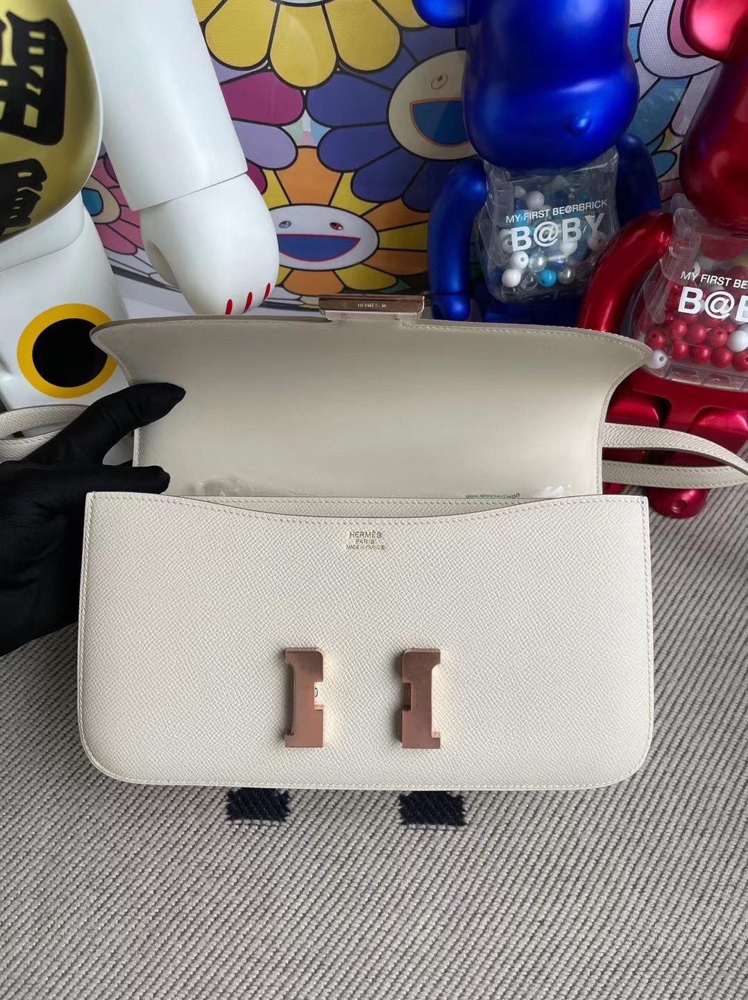 Hermes Constance Elan 26cm Epsom 10 Craie 奶昔白 玫瑰金扣 Rose gold clasp