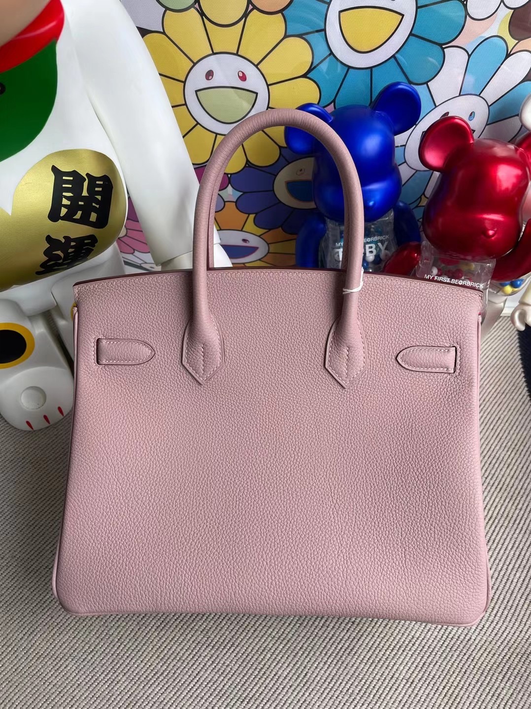 愛馬仕鉑金 臺灣臺中市價格 Hermes Birkin 30cm 4W Glycine 紫藤粉 金扣