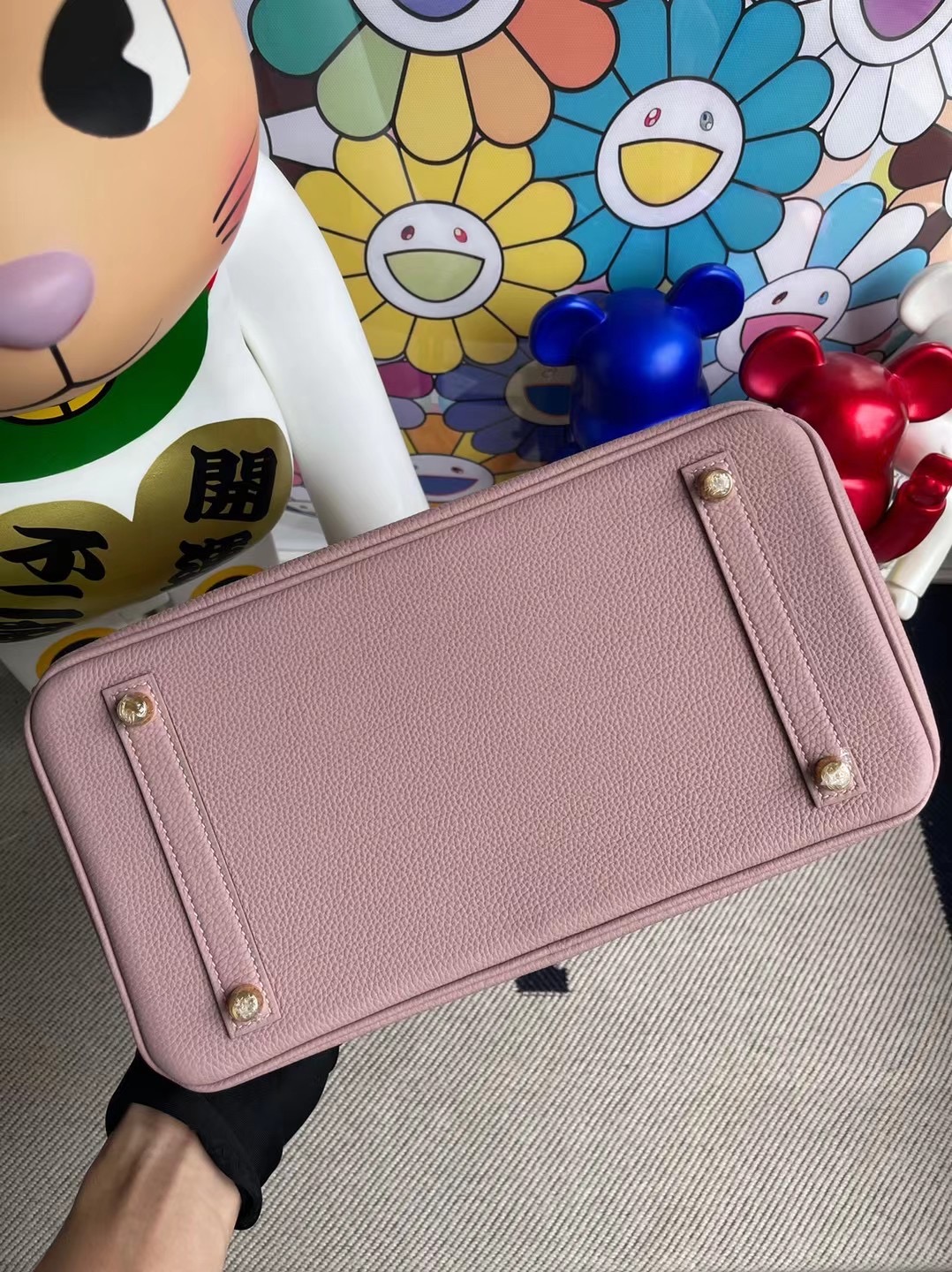 愛馬仕鉑金 臺灣臺中市價格 Hermes Birkin 30cm 4W Glycine 紫藤粉 金扣