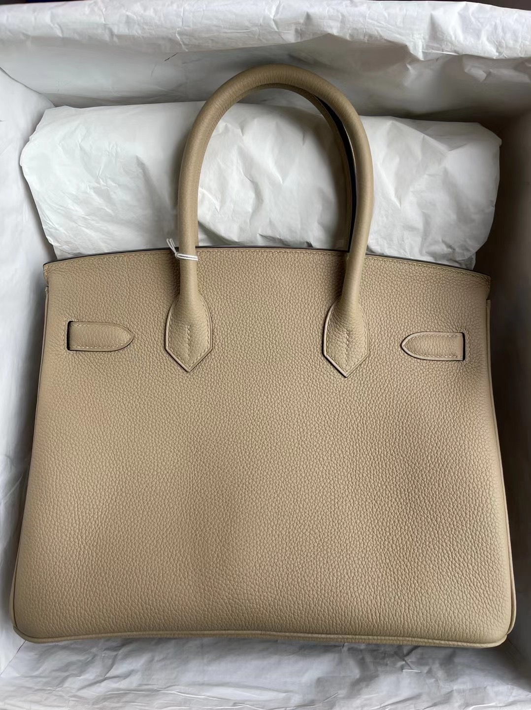 Hermes Birkin 30cm Handbag S2 Trench 風衣灰 金扣 禦用原廠 Togo小牛皮