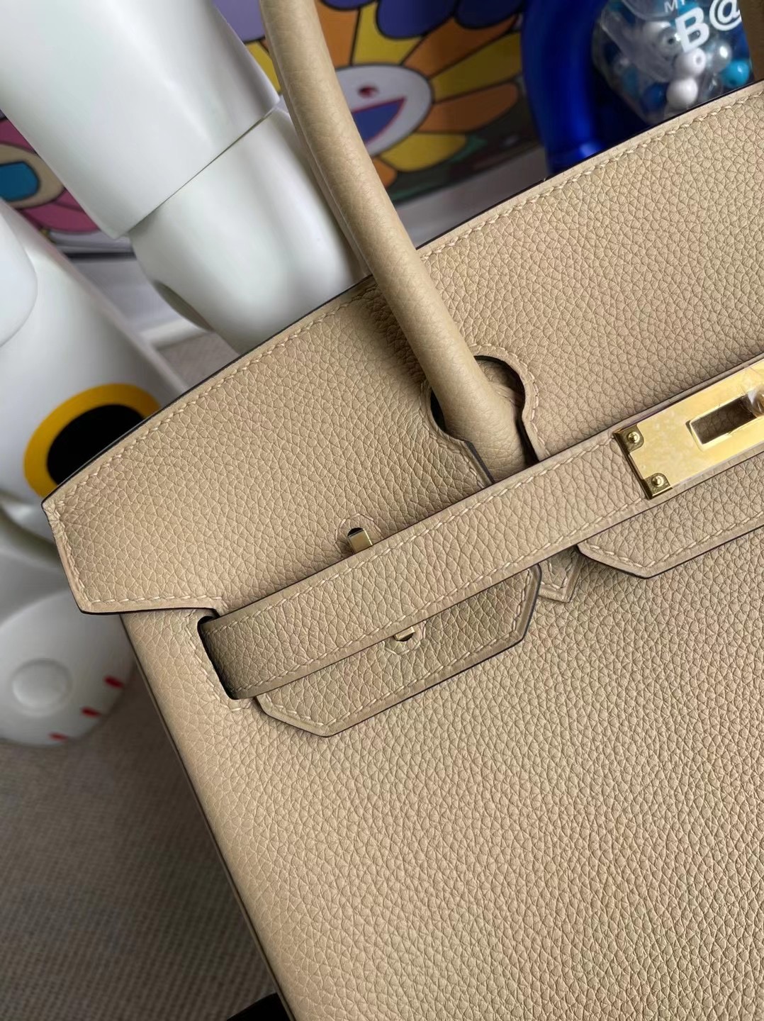 Hermes Birkin 30cm Handbag S2 Trench 風衣灰 金扣 禦用原廠 Togo小牛皮