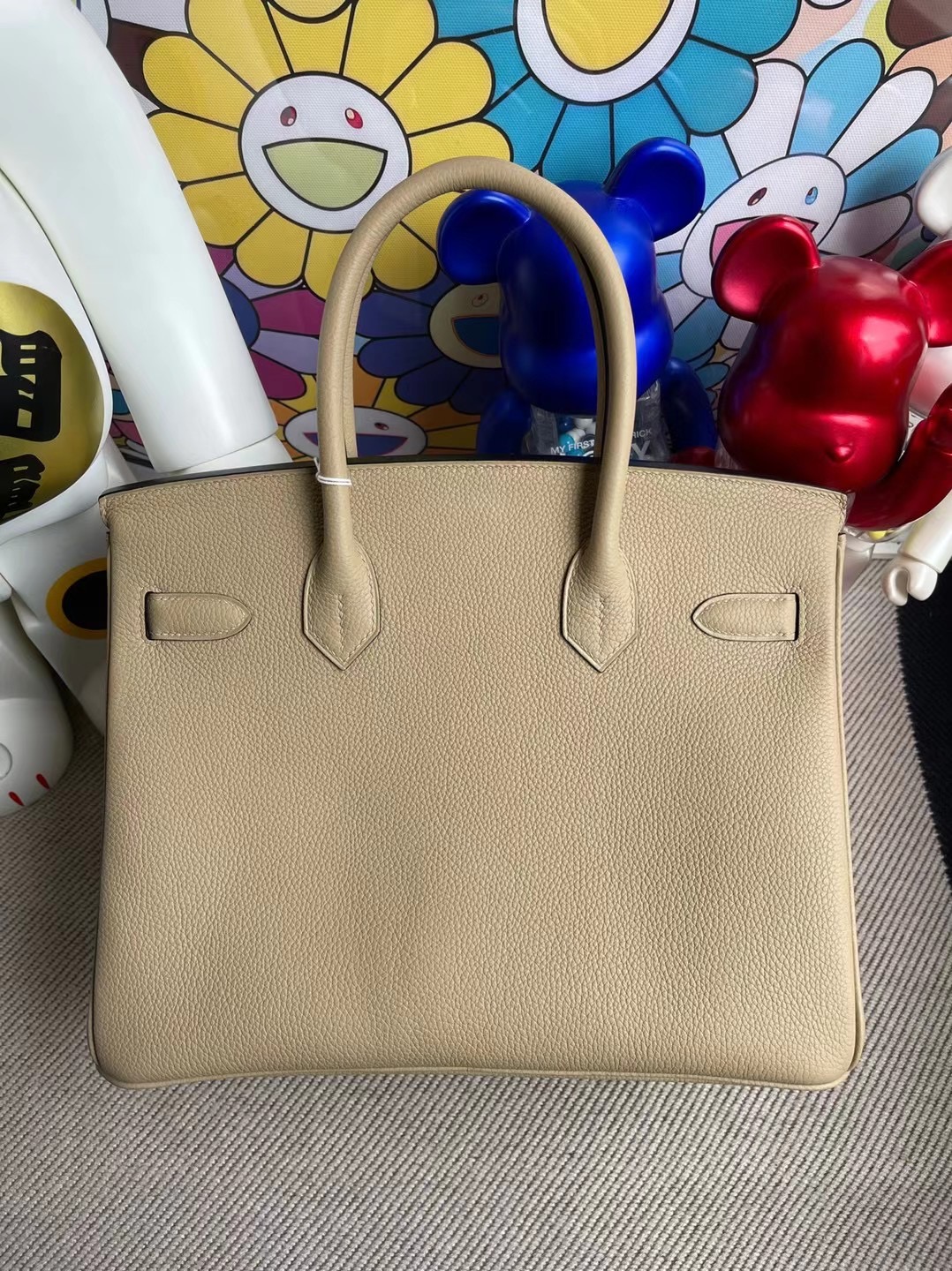 Hermes Birkin 30cm Handbag S2 Trench 風衣灰 金扣 禦用原廠 Togo小牛皮