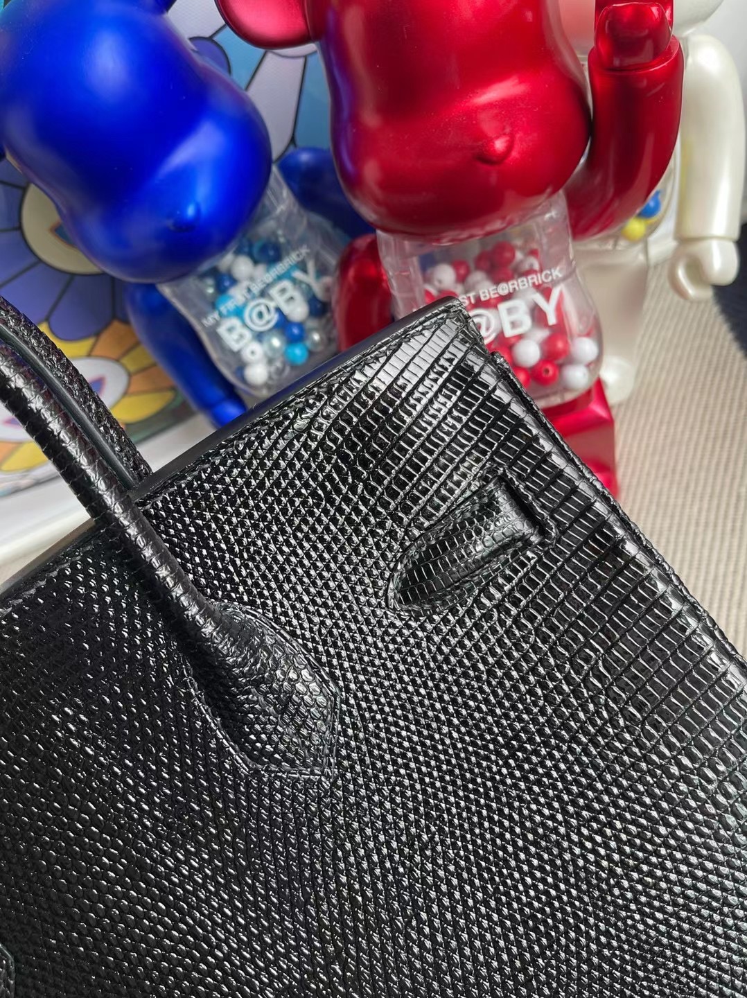 愛馬仕鉑金包臺灣價格 Hermes Birkin 30cm Lizard 89 Noir 黑色金扣 進口蜥蜴皮