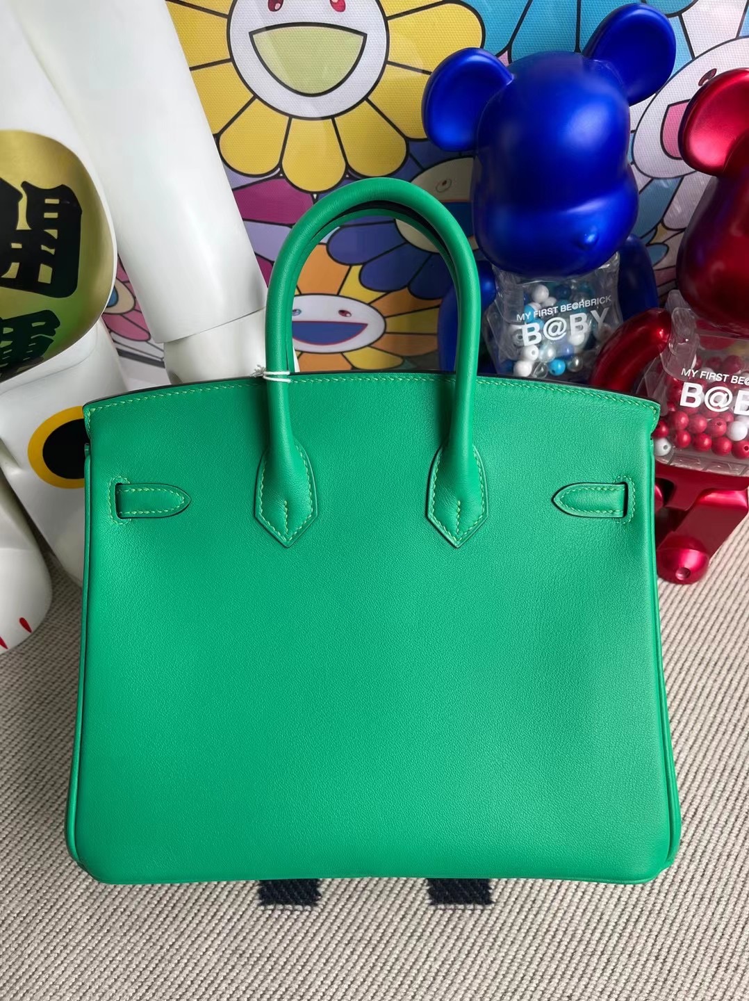 Hermes Birkin 25cm Swift calfskin 6W Menthe 薄荷綠銀扣禦用原廠皮