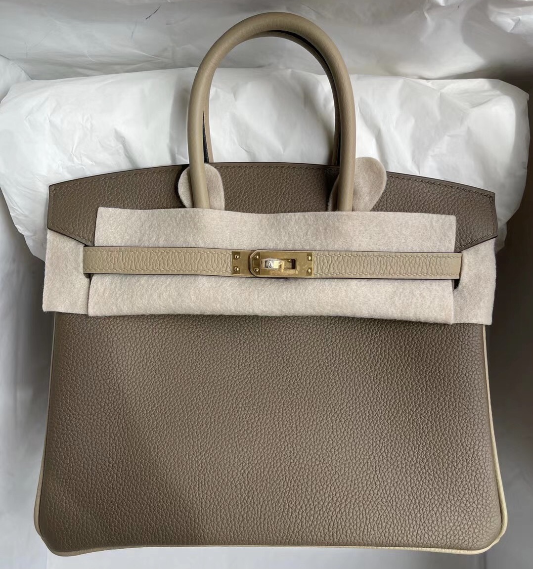 Hermes Birkin 25 HSS Togo 18 Etoupe 大象灰 S2 Trench 風衣灰 金扣 原廠小牛皮