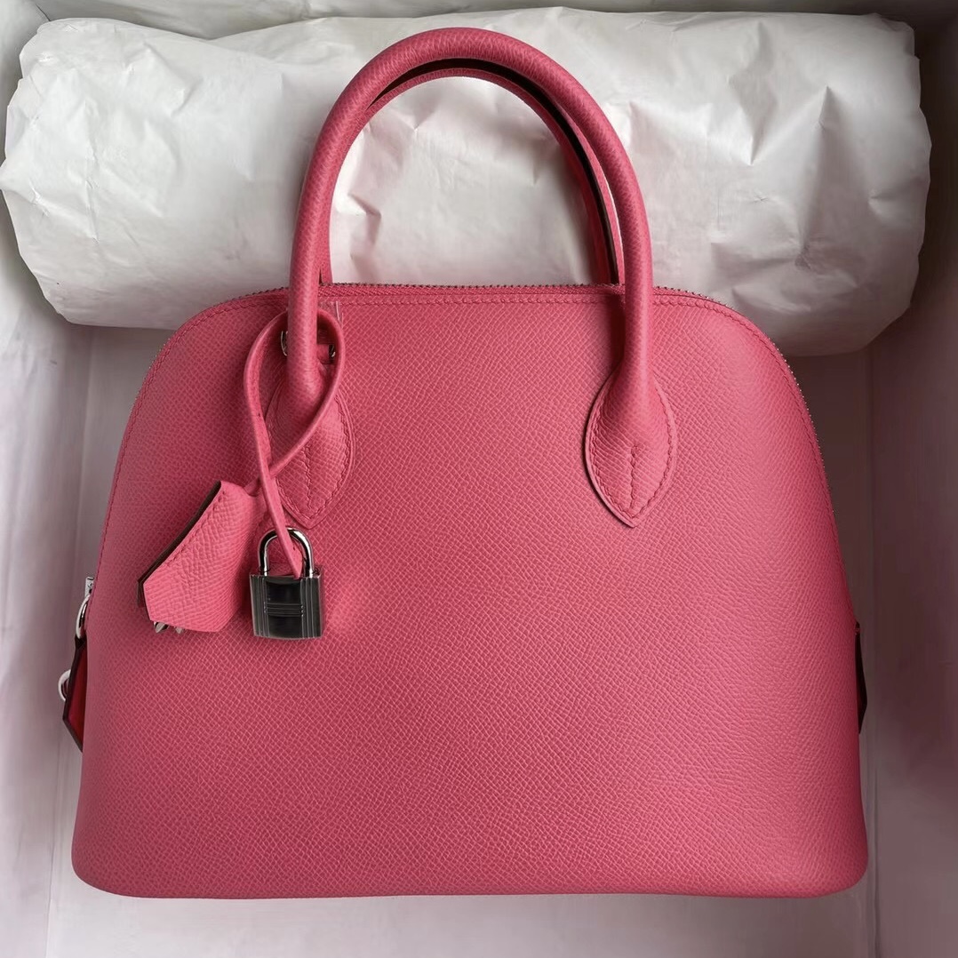 愛馬仕保齡球包價格 Hermes Bolide 25cm Epsom 8W Rose Azalée 新唇膏粉