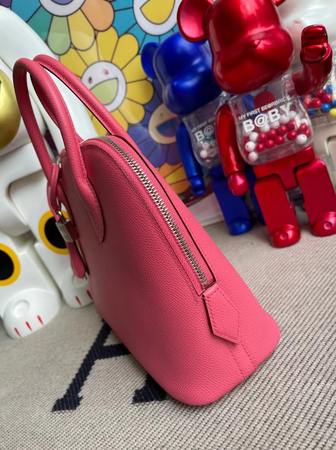 愛馬仕保齡球包價格 Hermes Bolide 25cm Epsom 8W Rose Azalée 新唇膏粉