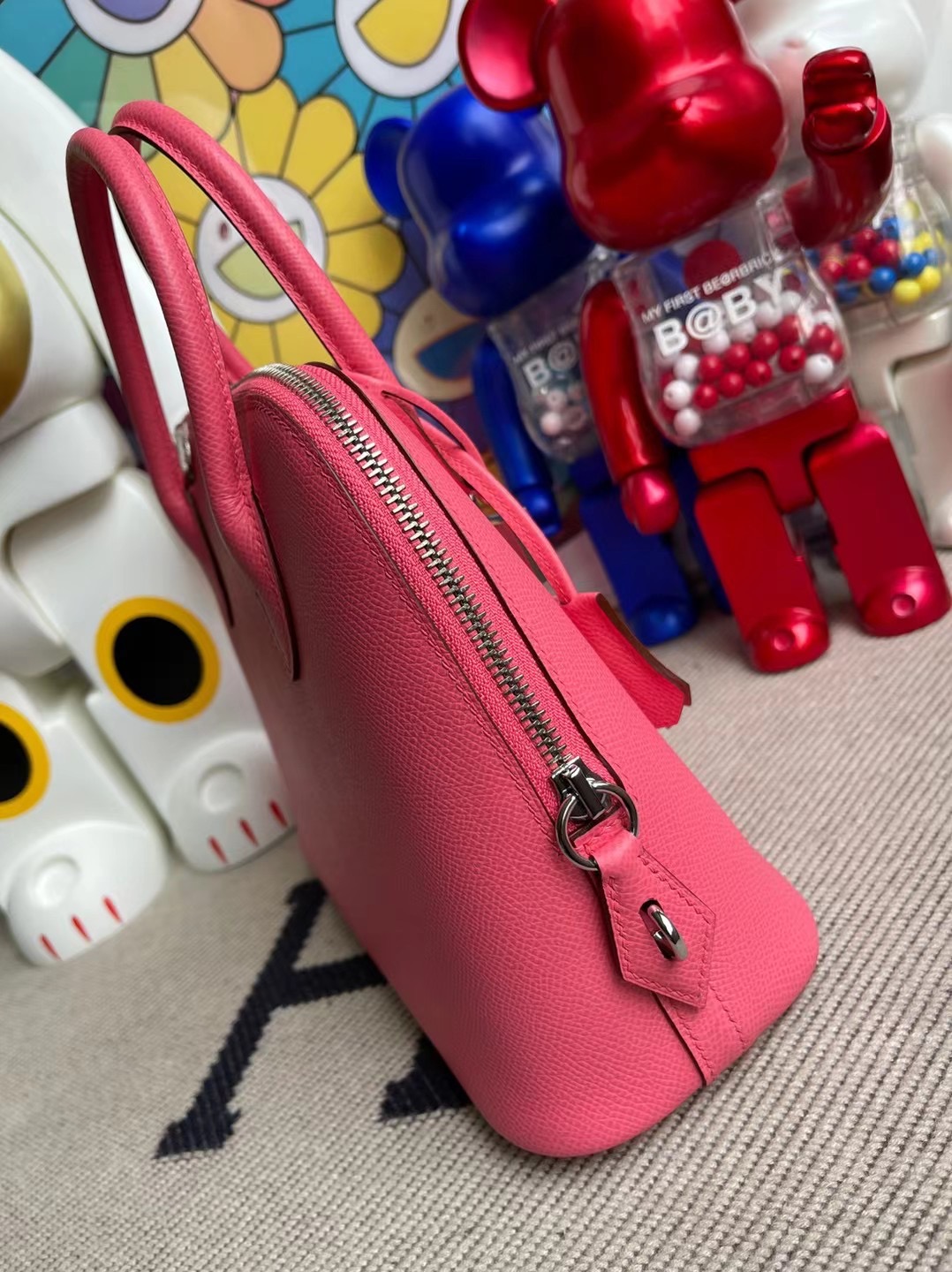 愛馬仕保齡球包價格 Hermes Bolide 25cm Epsom 8W Rose Azalée 新唇膏粉