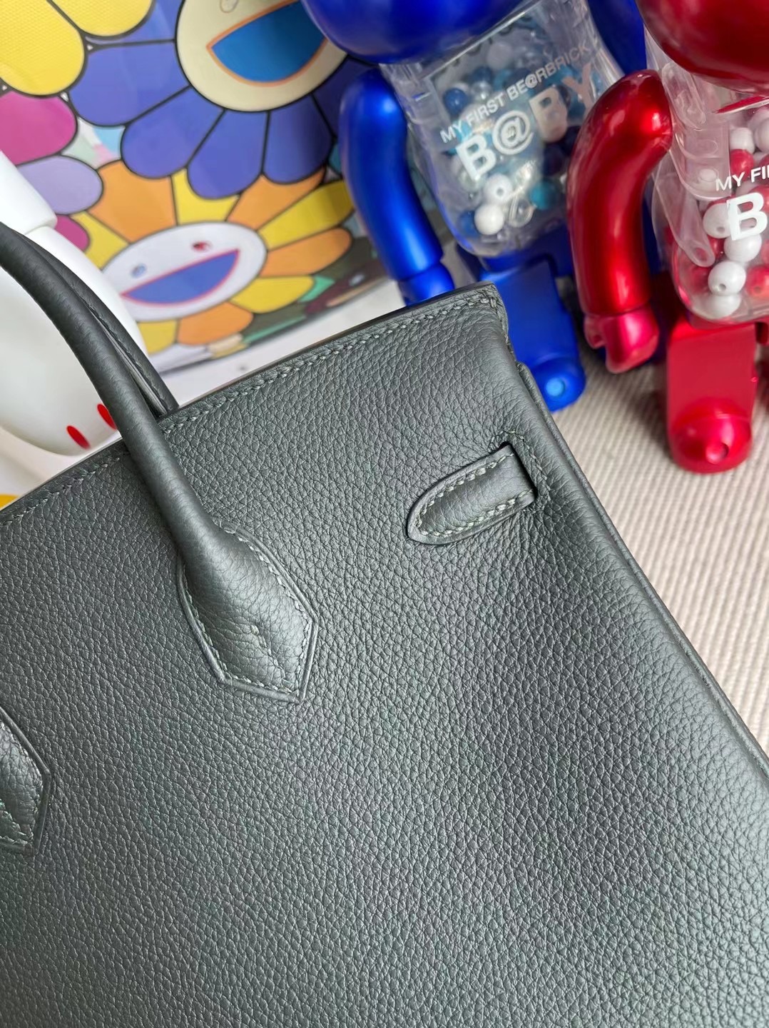 Hermes Birkin 25cm Togo 6O Vert Cypres 松柏綠 金扣 全手工蠟線縫製