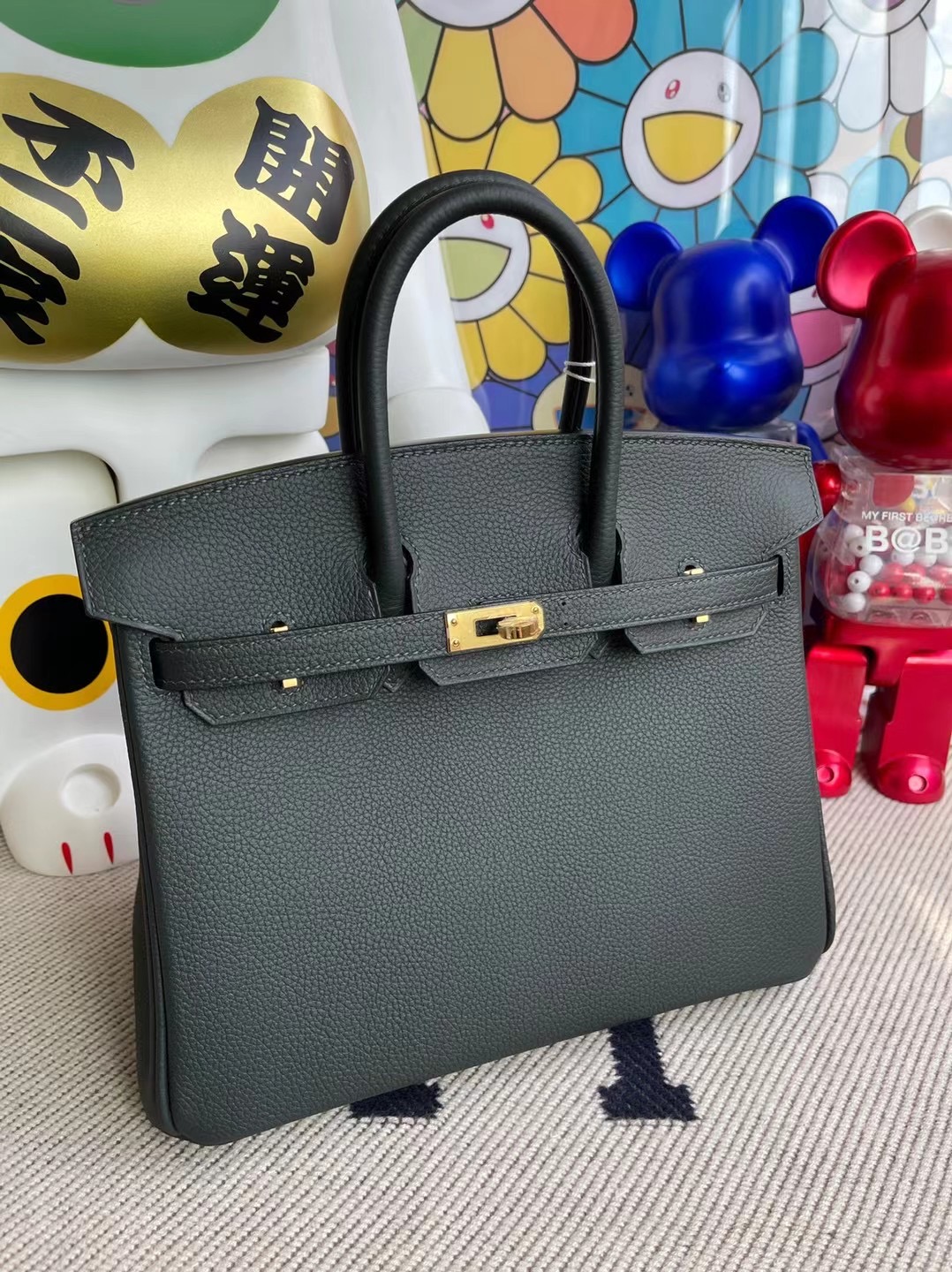 Hermes Birkin 25cm Togo 6O Vert Cypres 松柏綠 金扣 全手工蠟線縫製