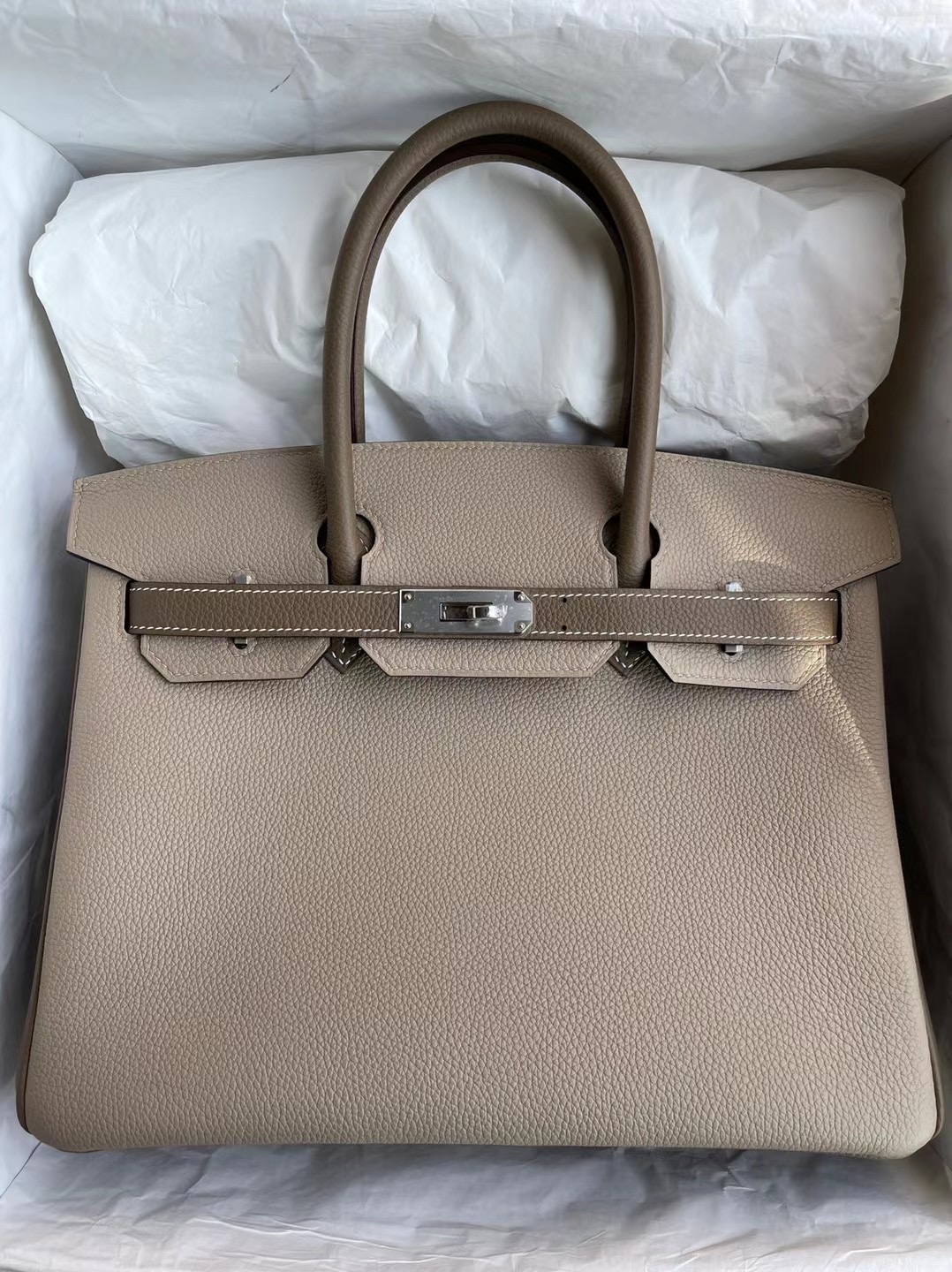 Hermes Birkin 30 HSS Togo 81 Gris Tourterelle 18 Etoupe 大象灰馬蹄印