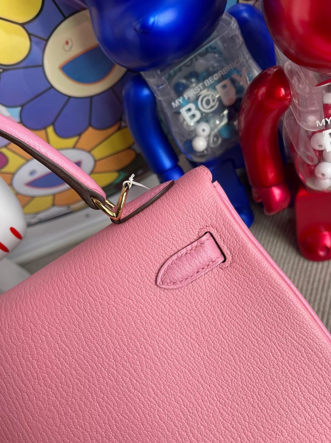 Hermes Kelly 25 山羊皮 3Q Rose Sakura 5P pink 1Q Rose Confetti馬蹄印