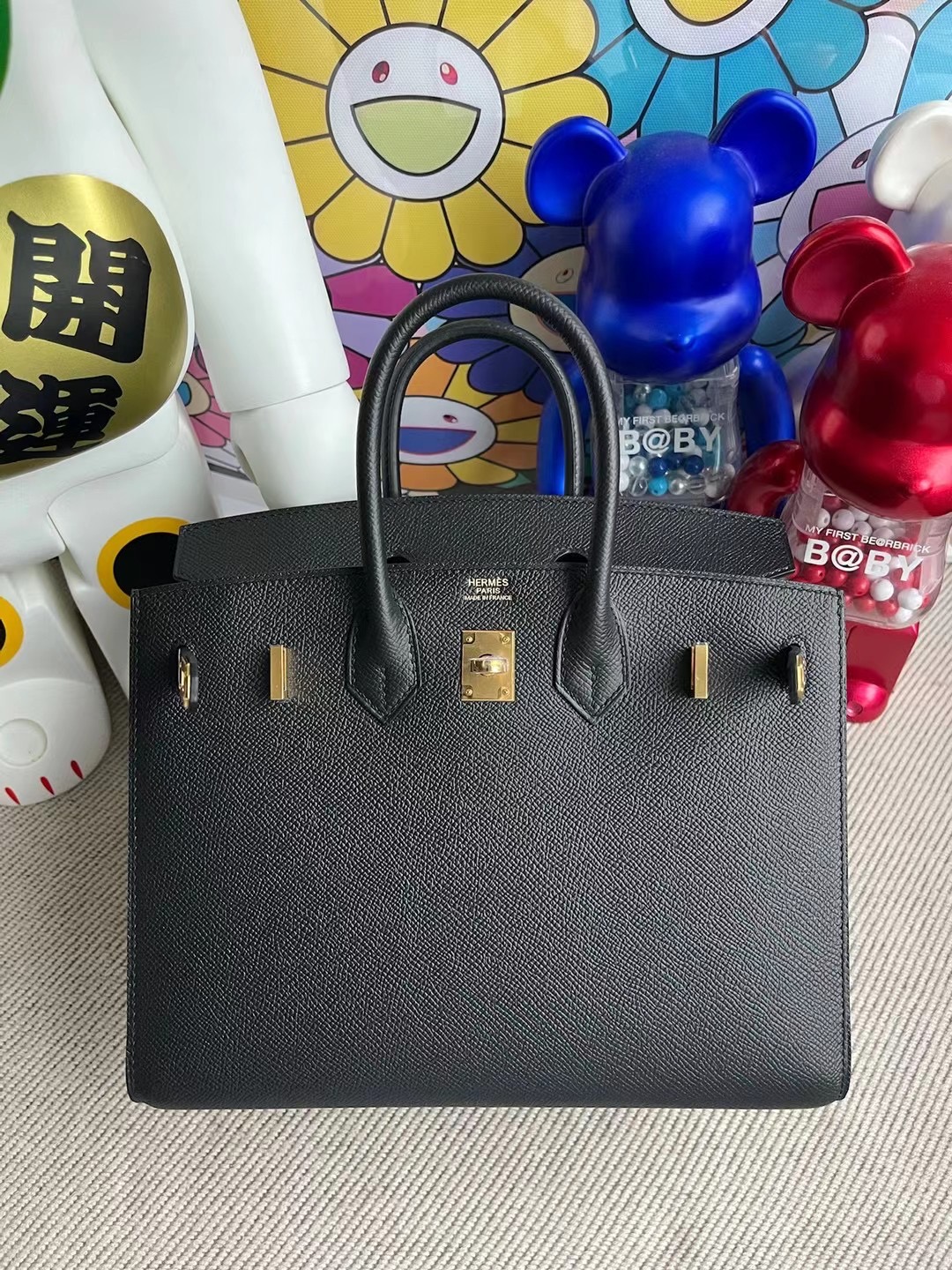 愛馬仕 外縫 鉑金包 價格及圖片 Hermes Birkin 25 Sellier Epsom 89 Noir 黑色