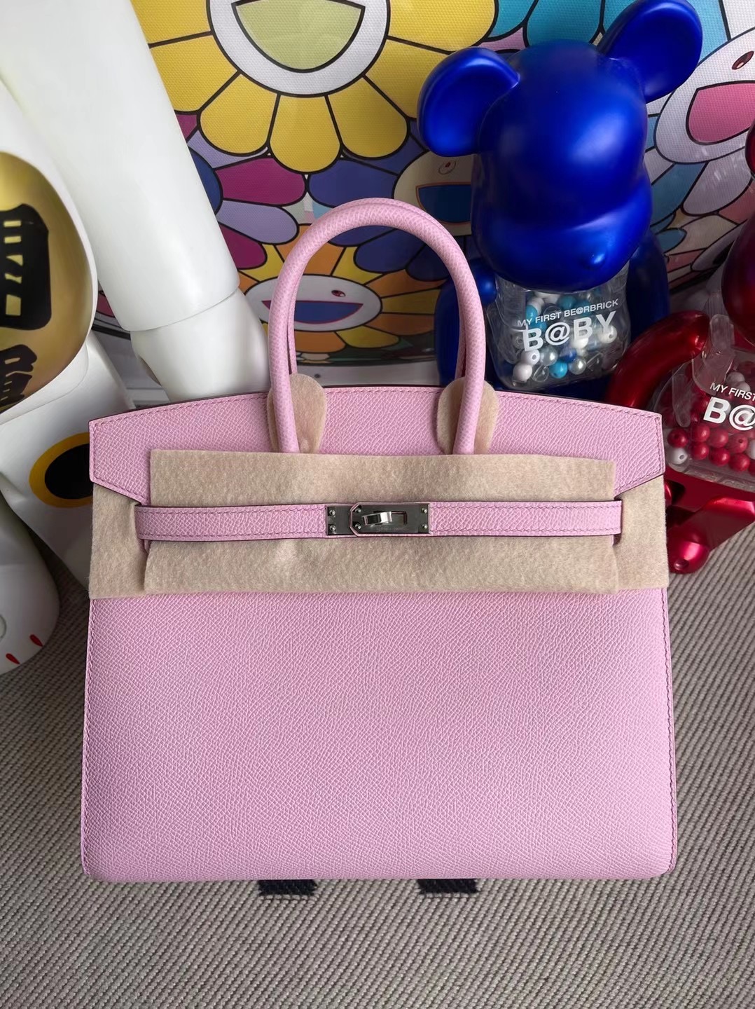 Hermes Birkin 25 Sellier Epsom 外縫 X9 錦葵紫 Mauve Sylvestre 銀扣